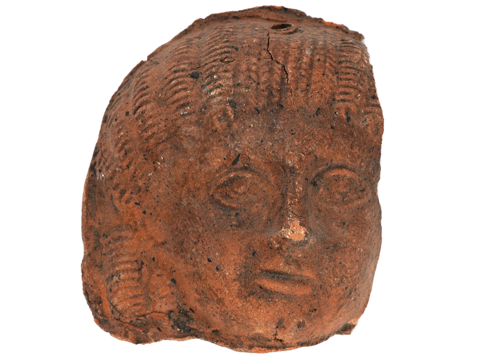 FRAGMENT OF AN ANCIENT ROMAN TERRACOTTA MASK PIC-1