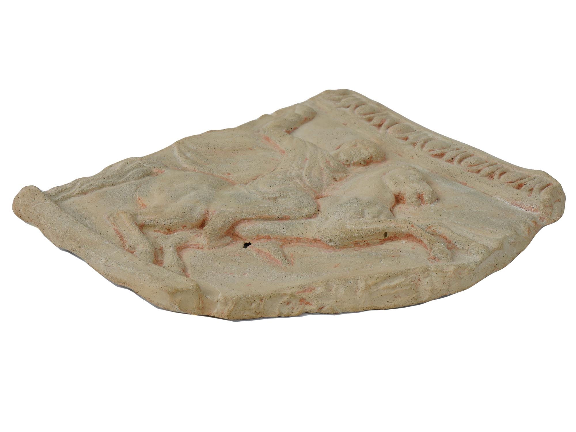 GREEK MANNER REPLICA HAND CARVED STONE WALL PLAQUE PIC-2