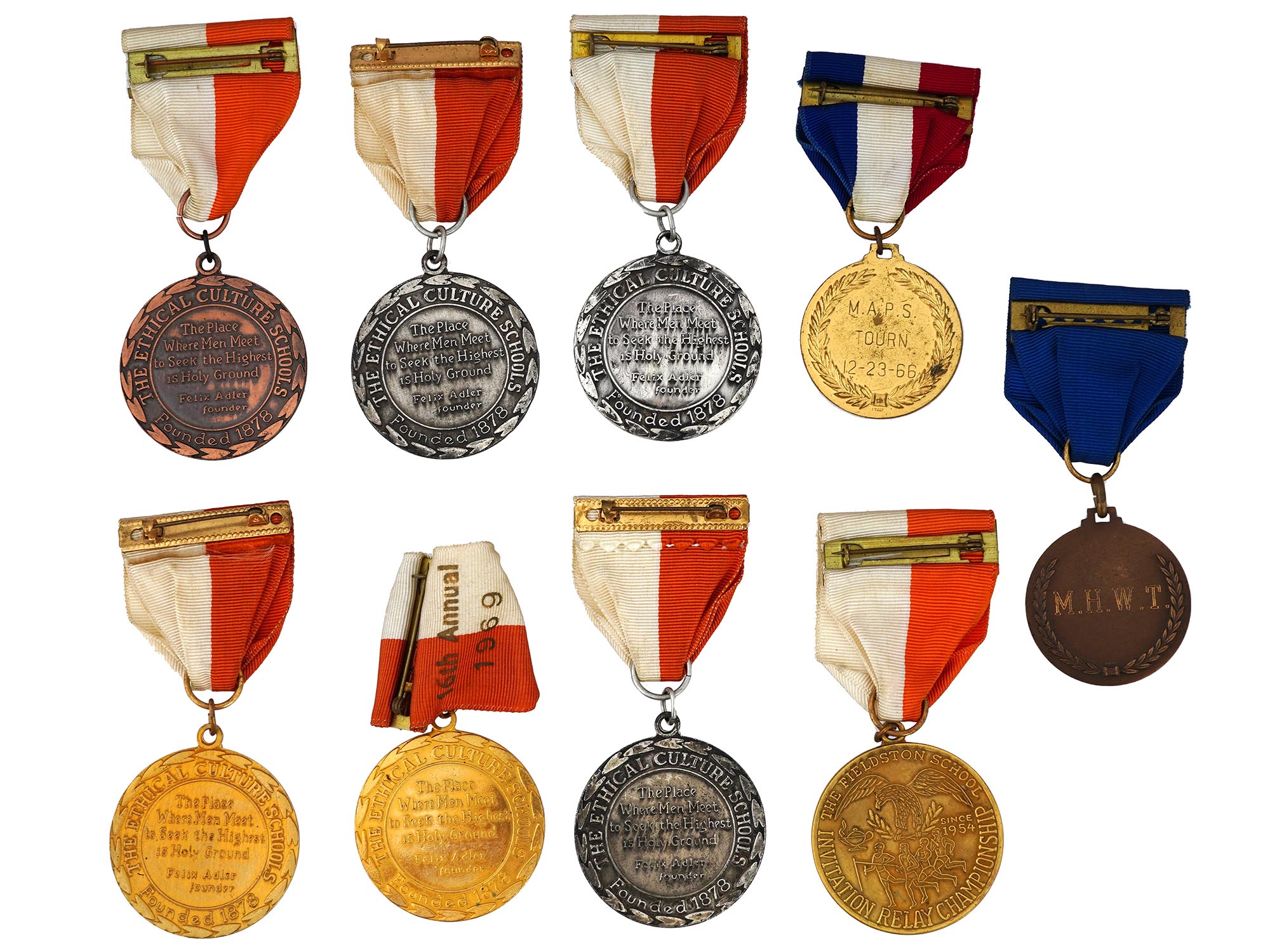 COLLECTION OF AMERICAN SCHOOL MEDALS OF 1960S PIC-3