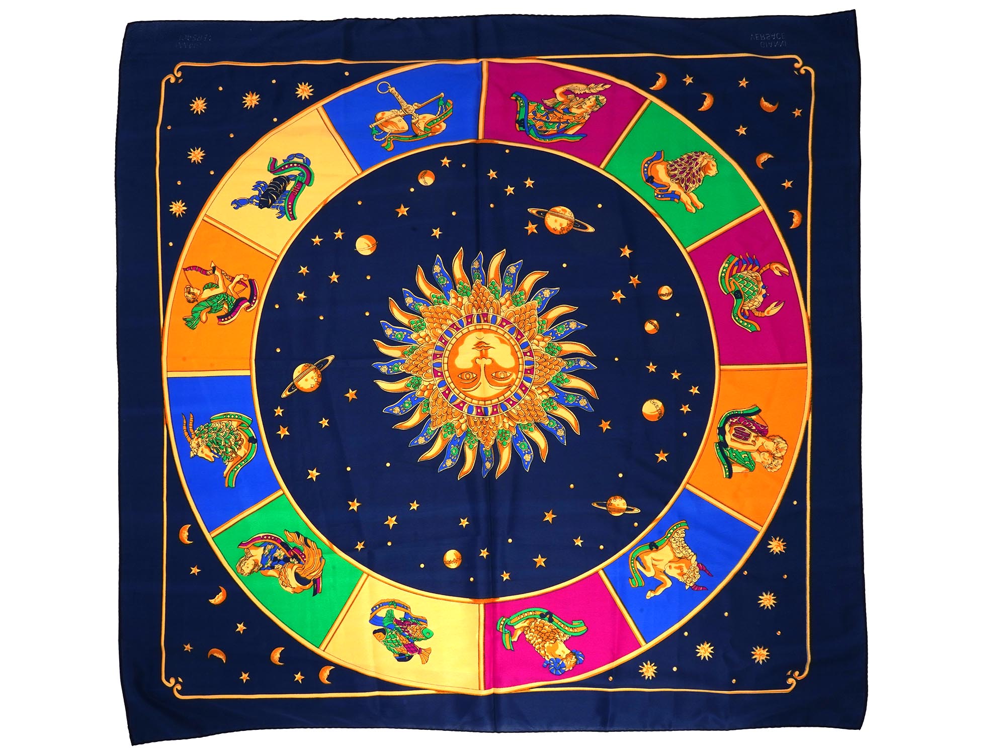 VINTAGE FRENCH VERSACE SPECIAL EDITION SILK SCARVES PIC-4