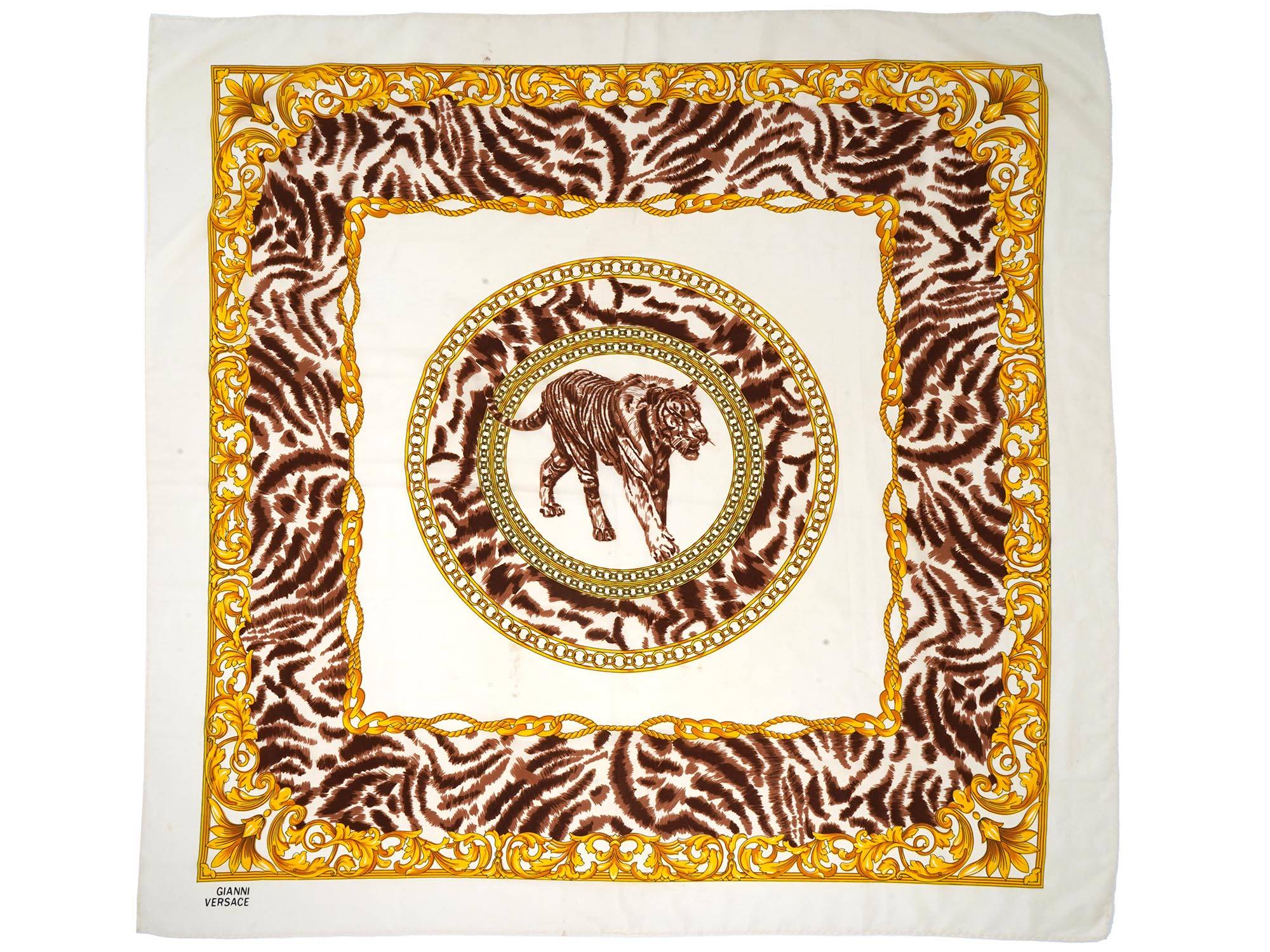 VINTAGE FRENCH VERSACE SPECIAL EDITION SILK SCARVES PIC-1