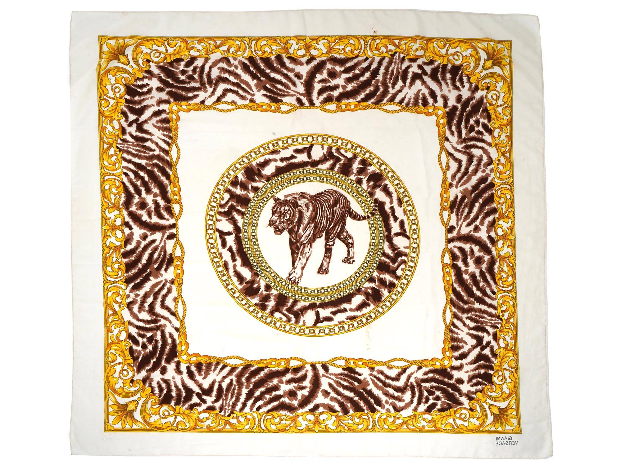 VINTAGE FRENCH VERSACE SPECIAL EDITION SILK SCARVES PIC-2