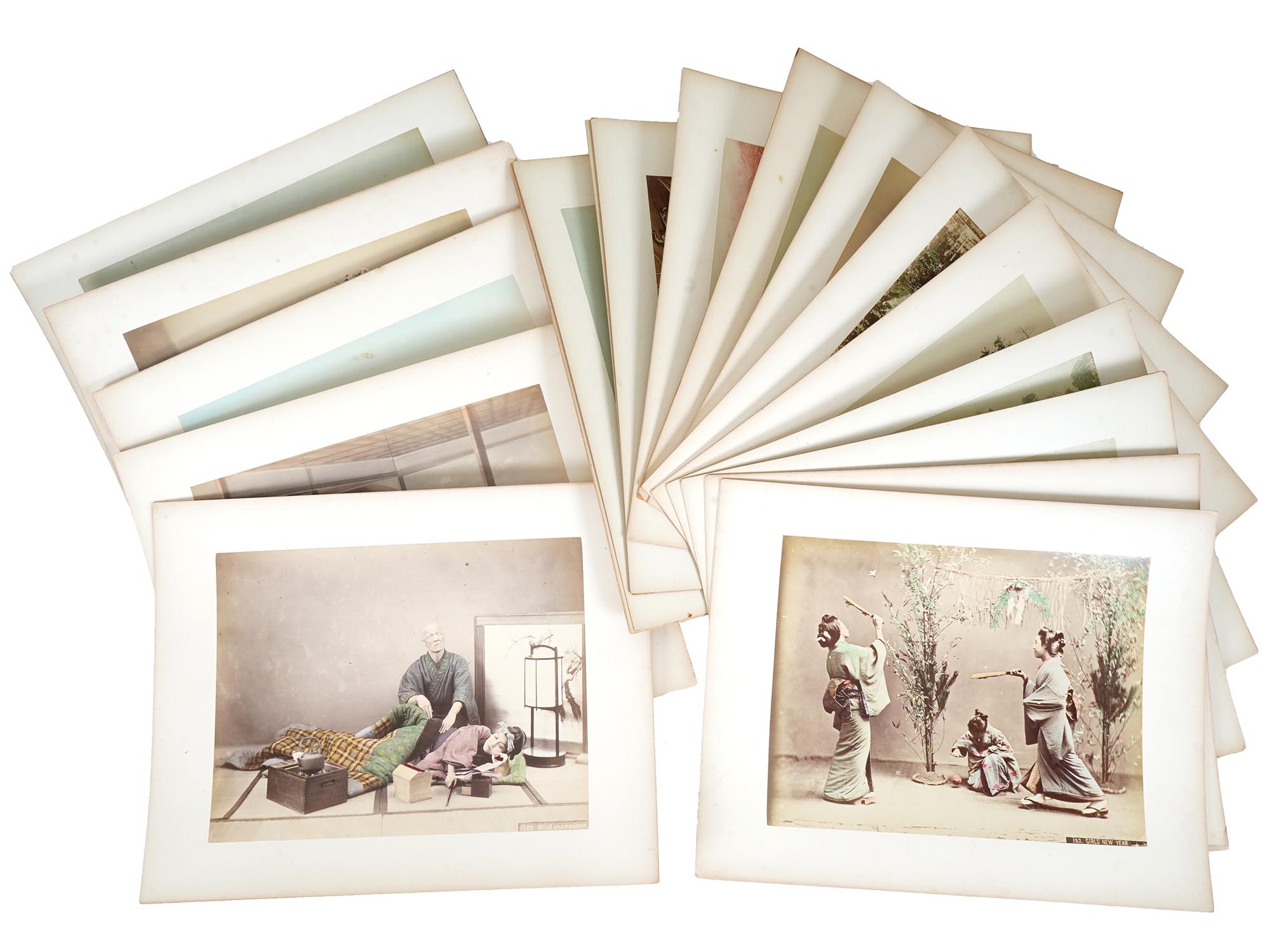 ANTIQUE COLOR ETHNOGRAPHIC PHOTOGRAPHS FROM JAPAN PIC-0