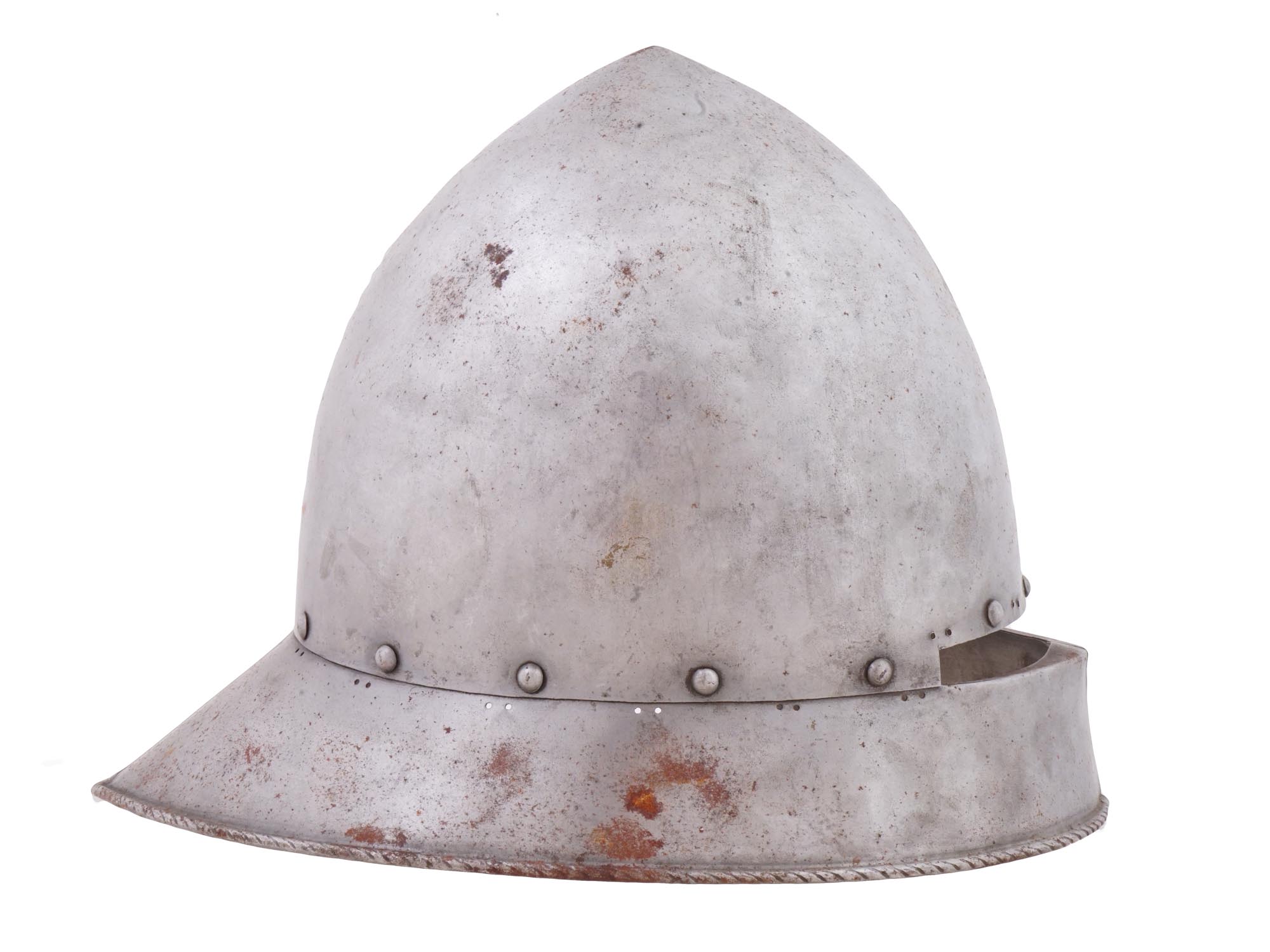 ANTIQUE VICTORIAN ERA EUROPEAN SALLET HELMET PIC-1