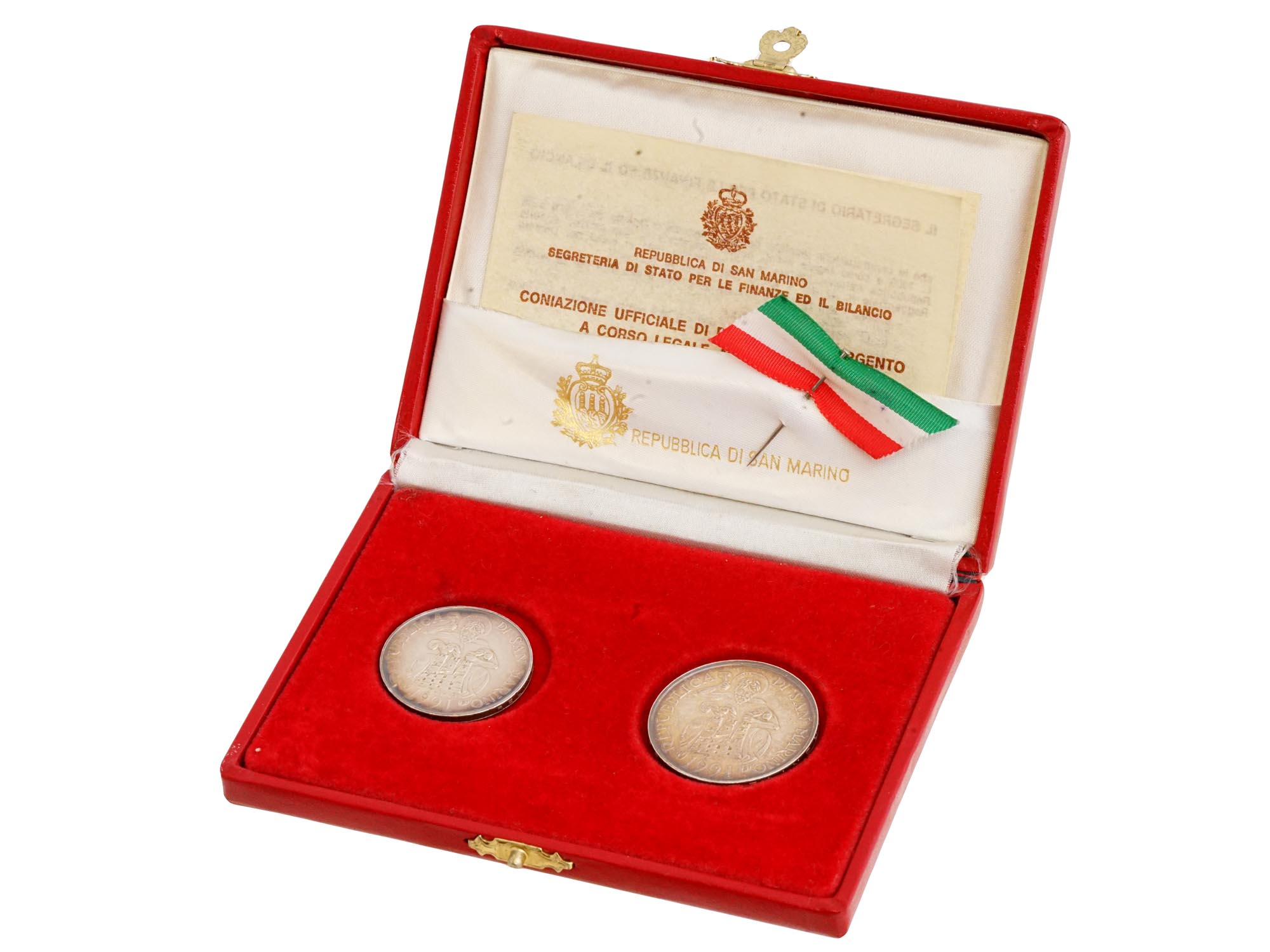 1992 SUMMER OLYMPICS SAN MARINO SILVER COINS IOB PIC-0