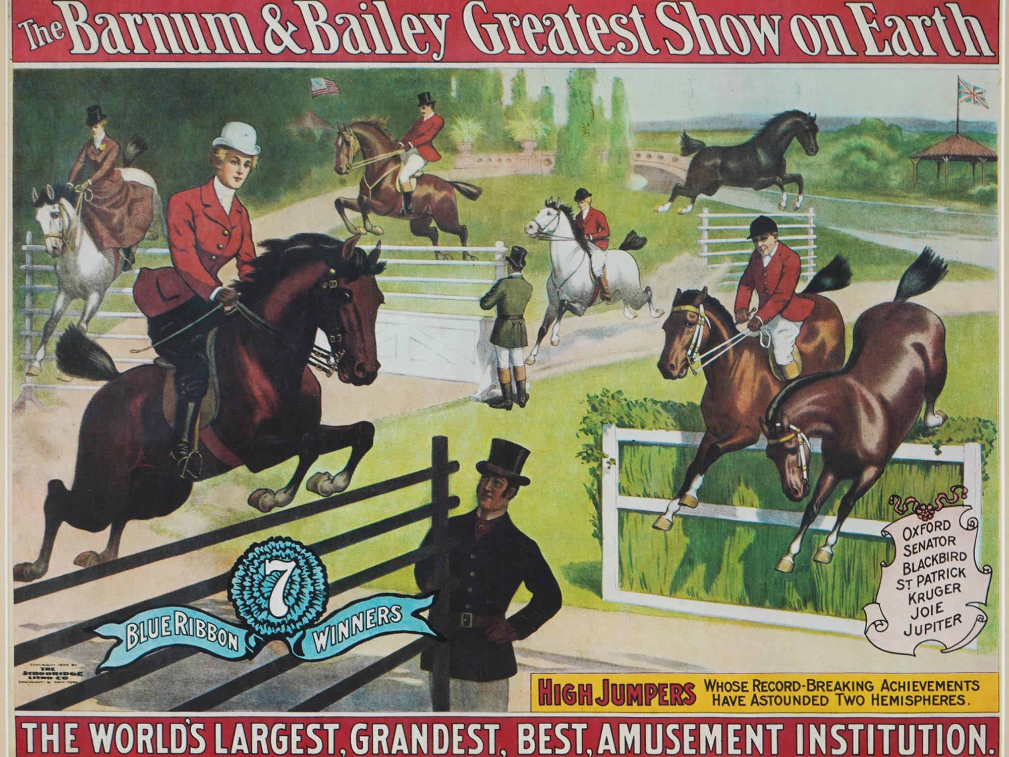 BARNUM AND BAILEY GREATEST SHOW CIRCUS PRINT PIC-1