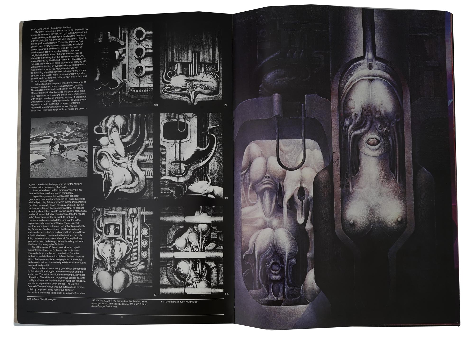 SALVADOR DALI AND HR GIGER ALBUMS WITH AUTOGRAPHS PIC-4