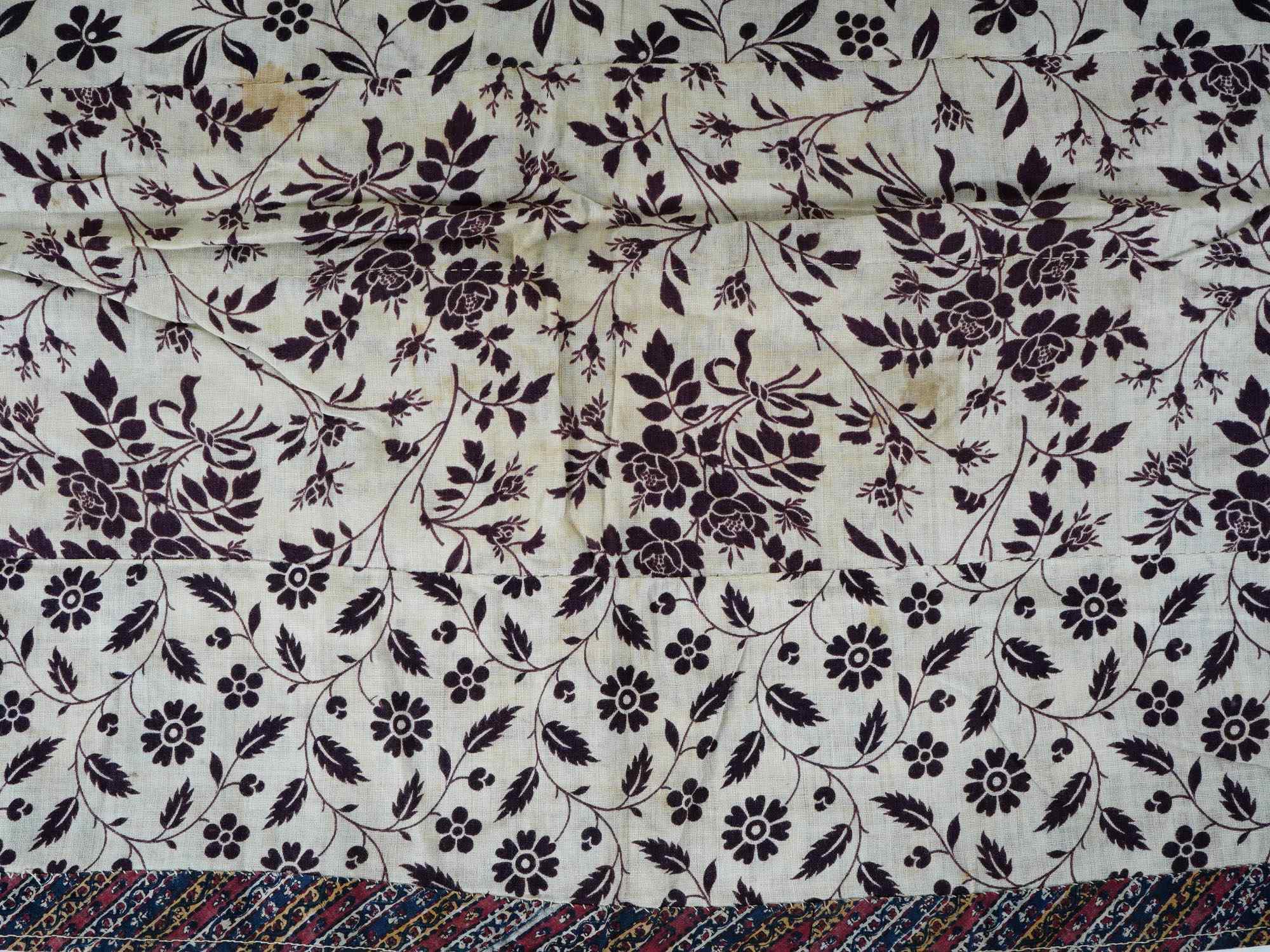 ANTIQUE PERSIAN KALAMKARI ISLAMIC CALLIGRAPHY TEXTILE PIC-3