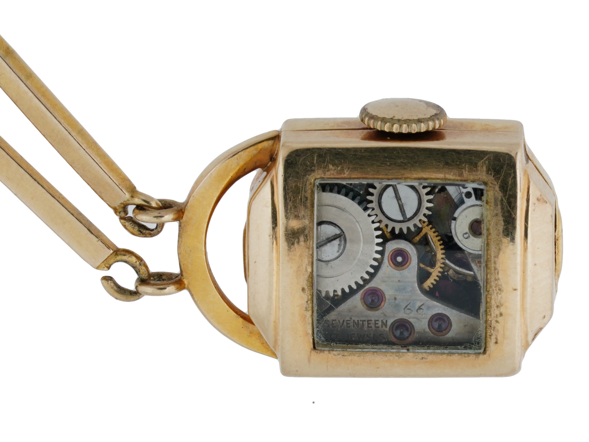 EARLY 20TH C LEICA SWISS LAPEL WATCH BROOCH PIC-4