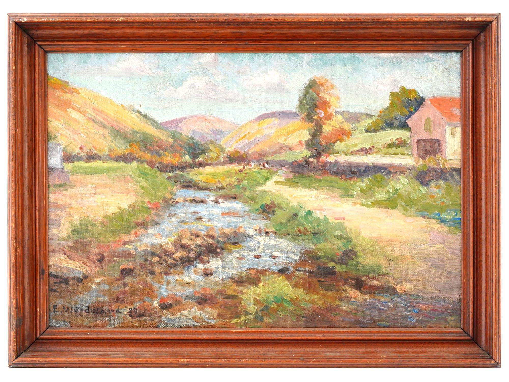 AMERICAN LANDSCAPE OIL PAINTING BY ELLSWORTH WOODWARD PIC-0