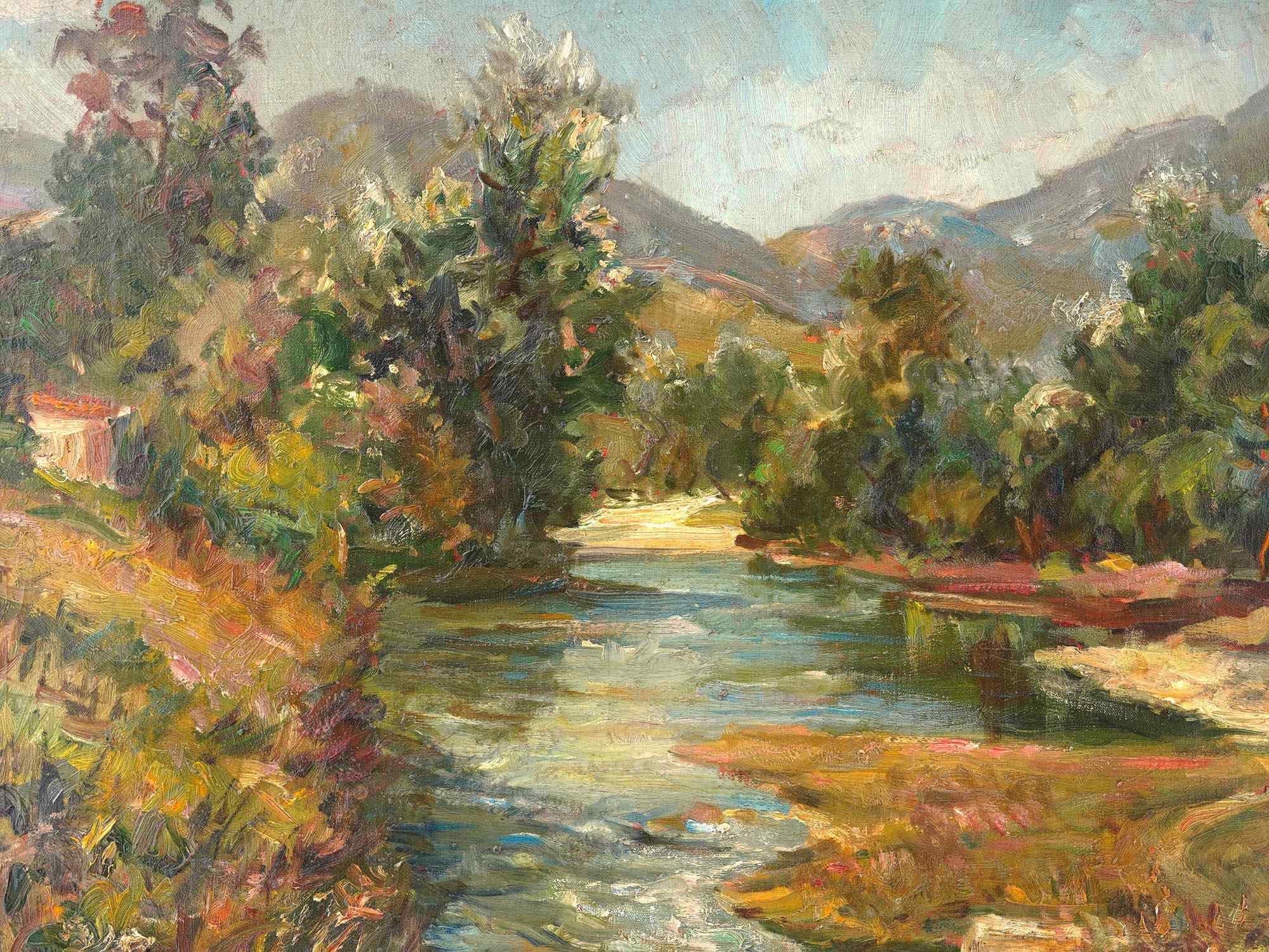 AMERICAN LANDSCAPE OIL PAINTING BY WILL VAWTER PIC-1