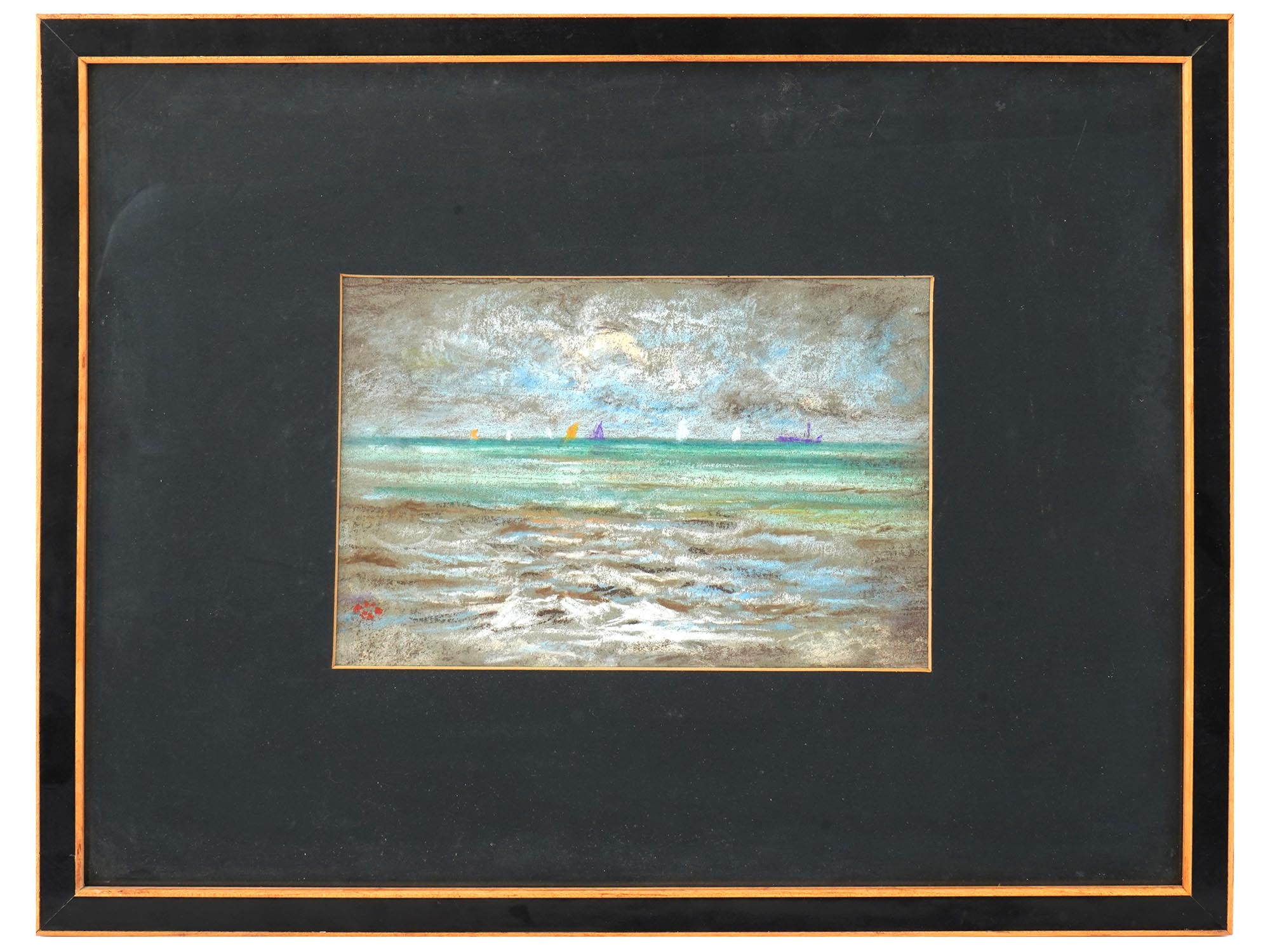 SEASCAPE PASTEL PAINTING BY JAMES MCNEILL WHISTLER PIC-0