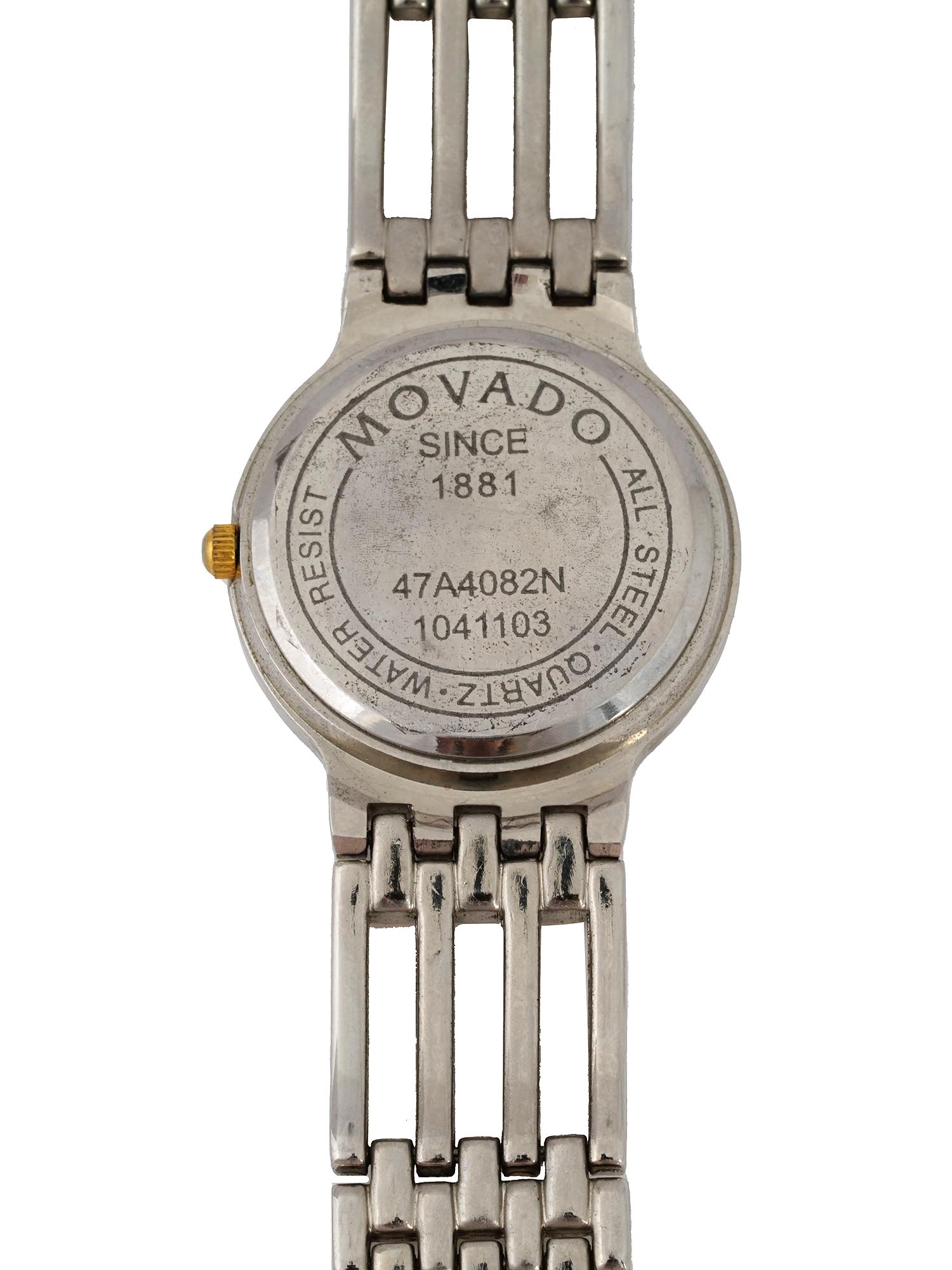 MOVADO SWISS LADIES STAINLESS STEEL WRISTWATCH PIC-5