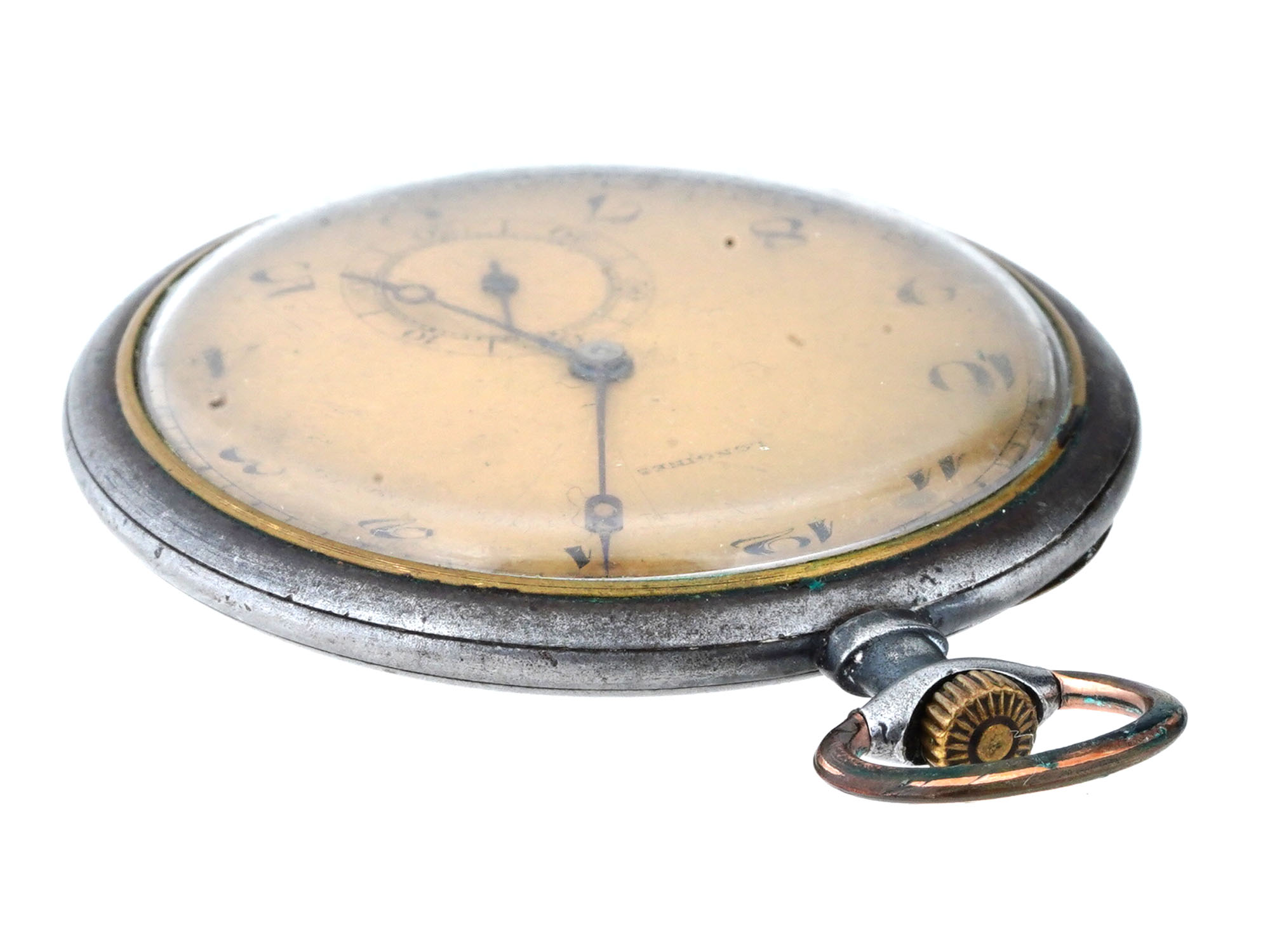 ANTIQUE 1940S LONGINES SWISS POCKET WATCH PIC-3