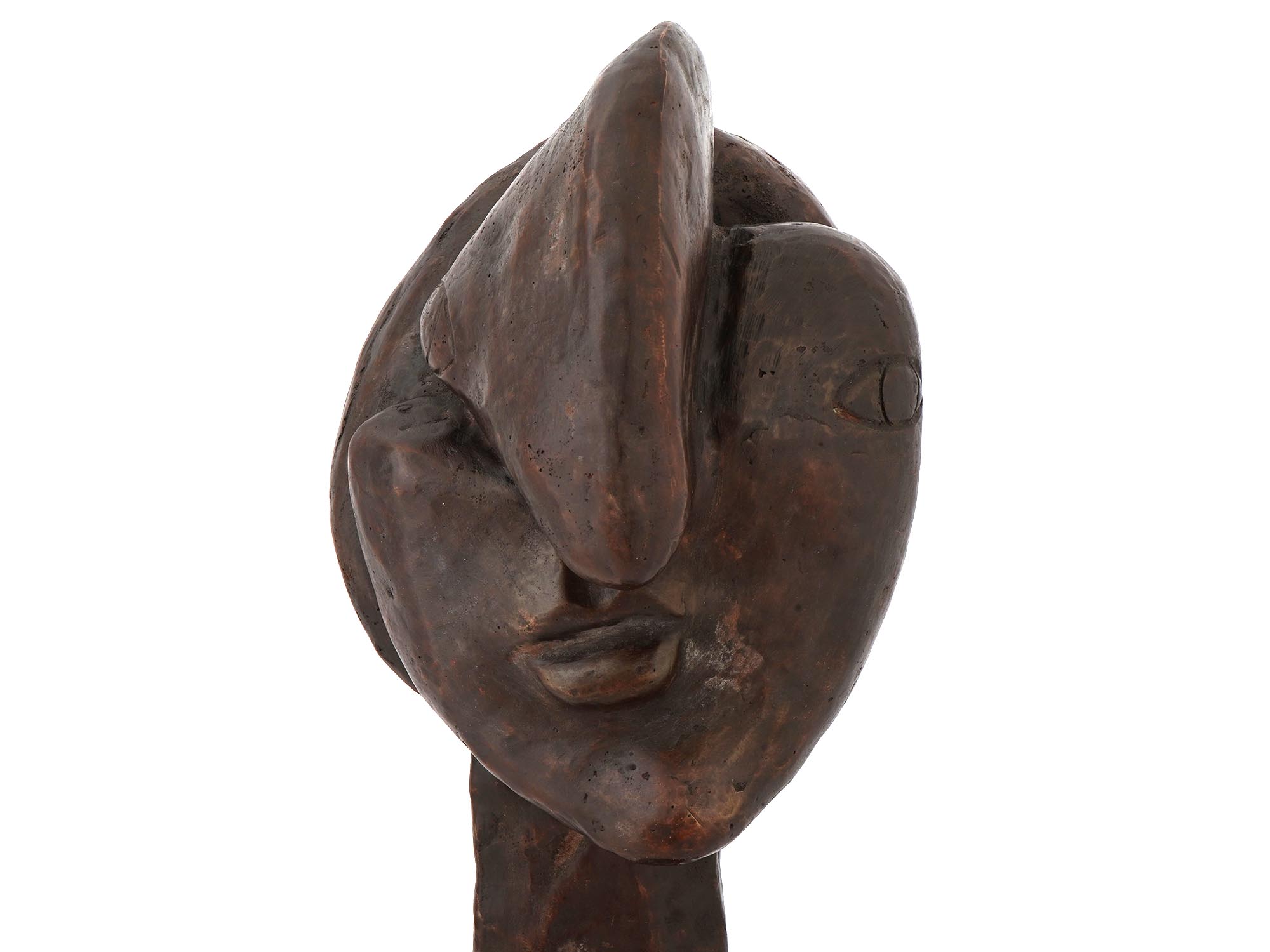 AFTER PABLO PICASSO CUBIST BRONZE SCULPTURE PIC-5