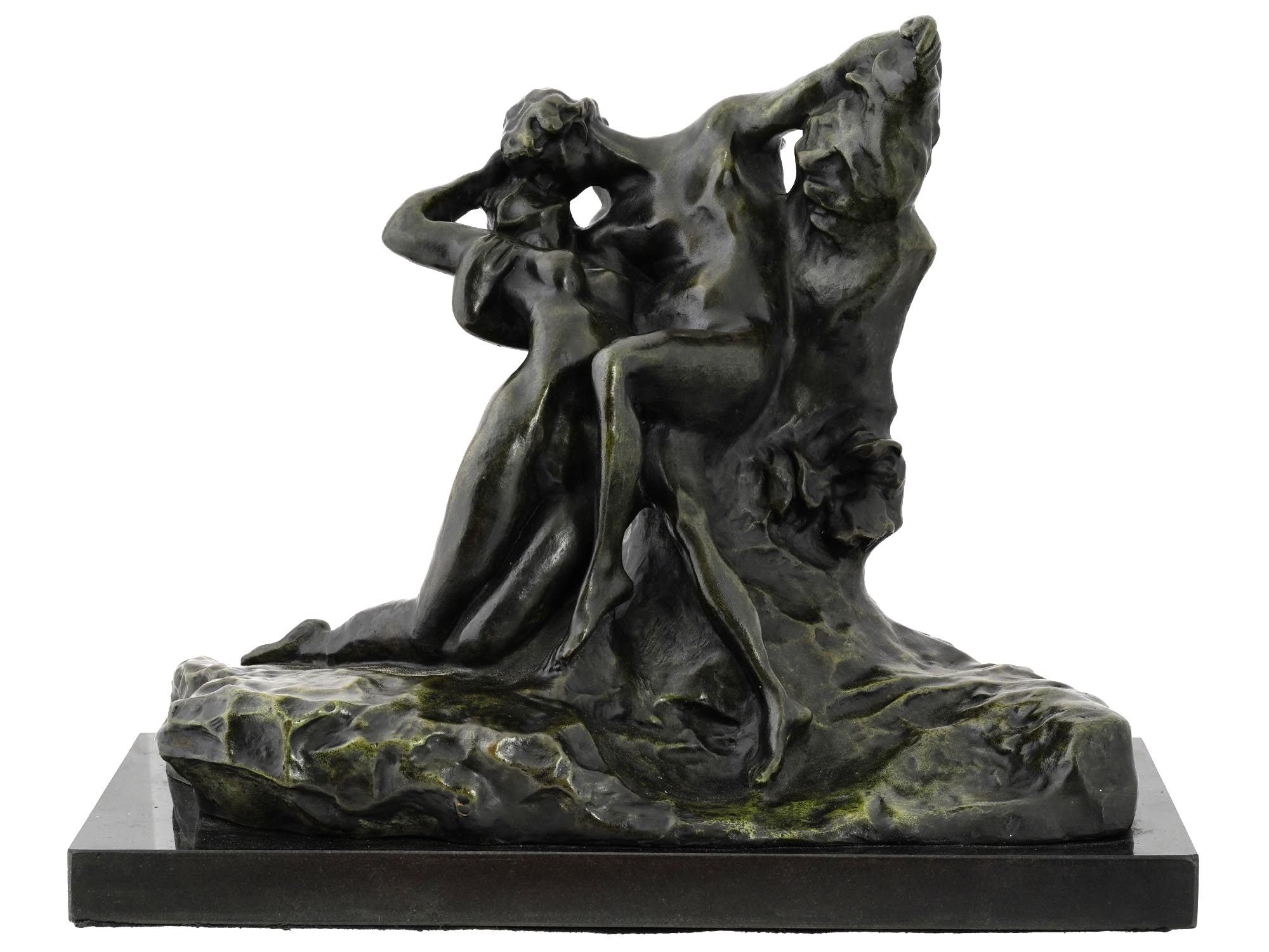 AFTER AUGUSTE RODIN FRENCH BRONZE SCULPTURE PIC-0