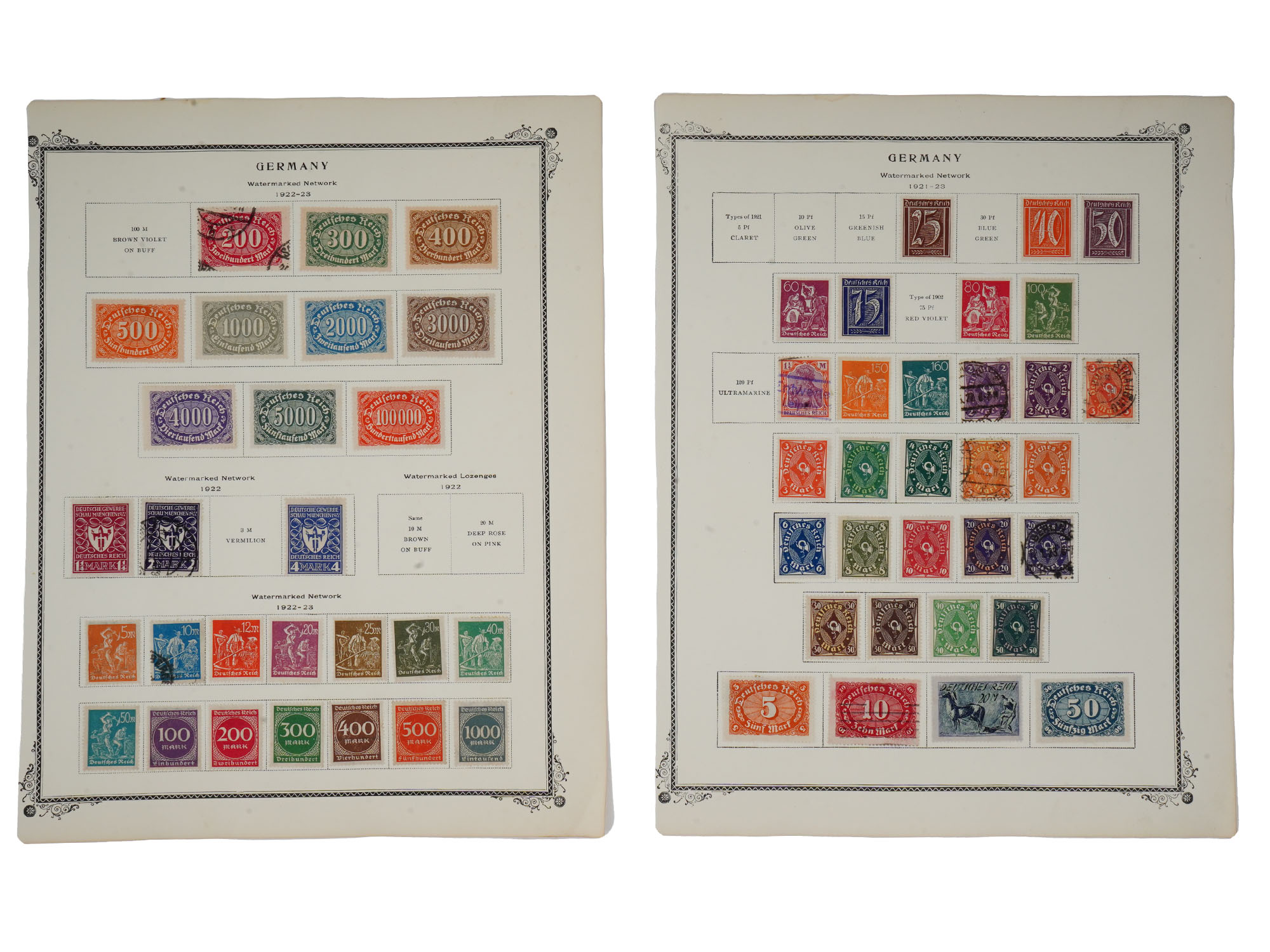 GERMAN WEIMAR REPUBLIC THIRD REICH STAMP SHEETS PIC-2