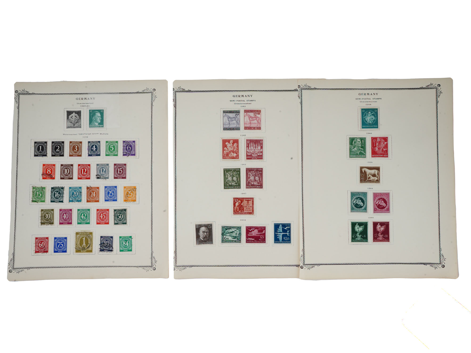 GERMAN WEIMAR REPUBLIC THIRD REICH STAMP SHEETS PIC-4