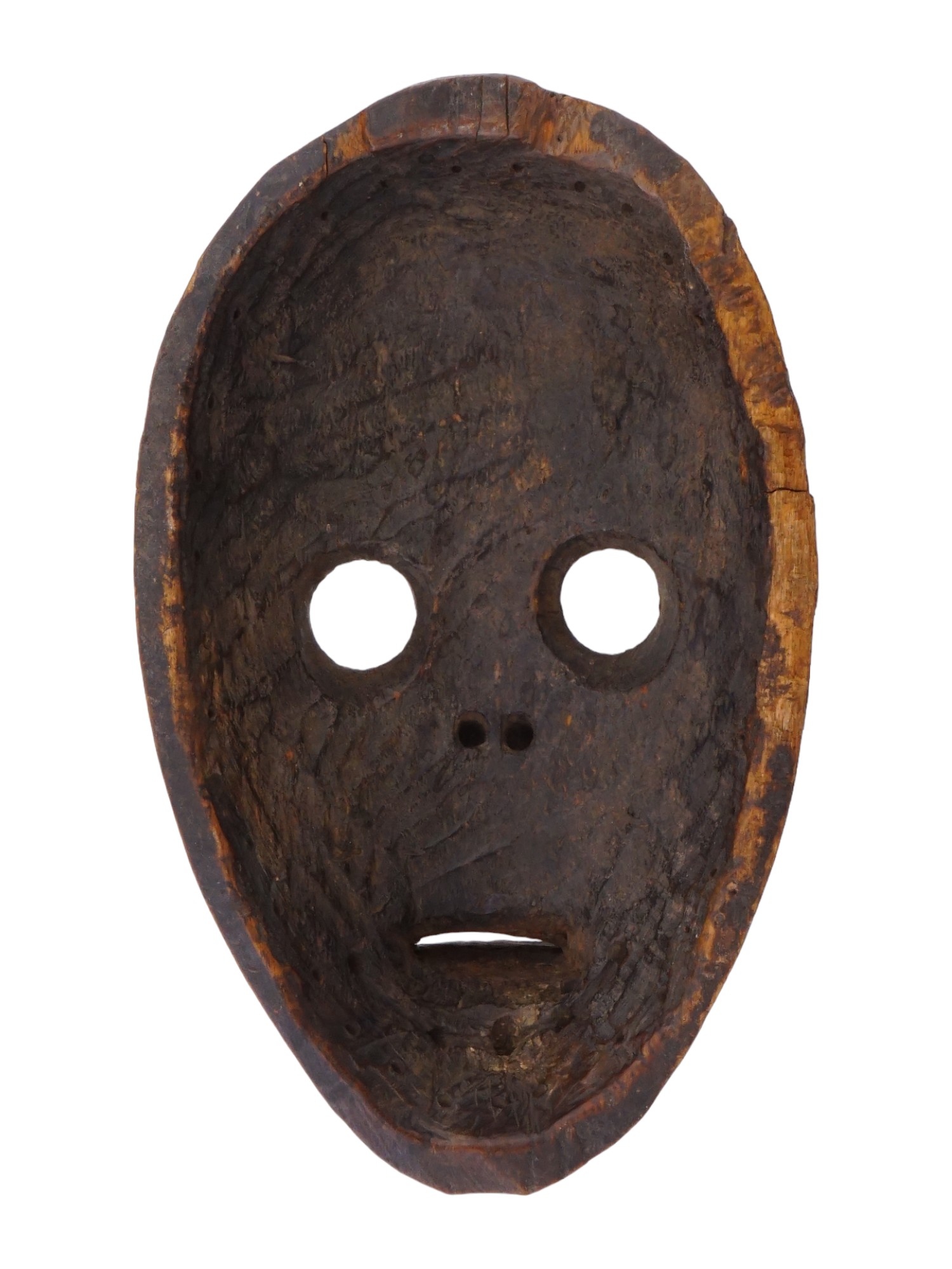 ANTIQUE AFRICAN CARVED WOOD MANDE TRIBAL DAN MASK PIC-3