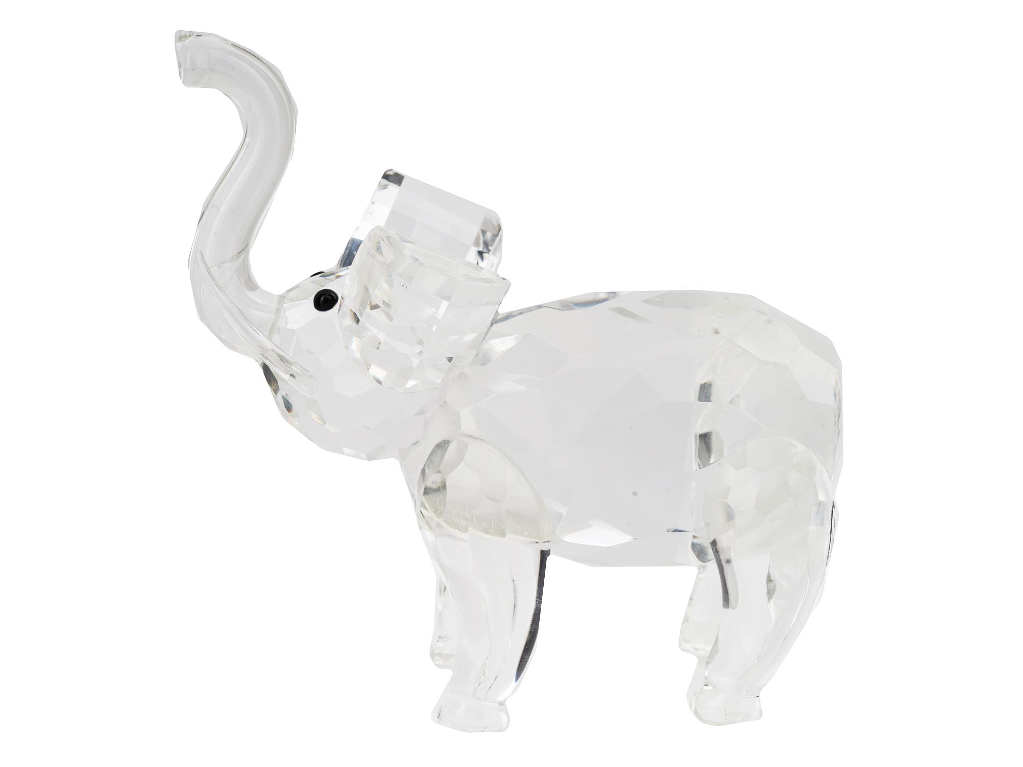 MINIATURE SWAROVSKI CRYSTAL ELEPHANT FIGURINE PIC-1