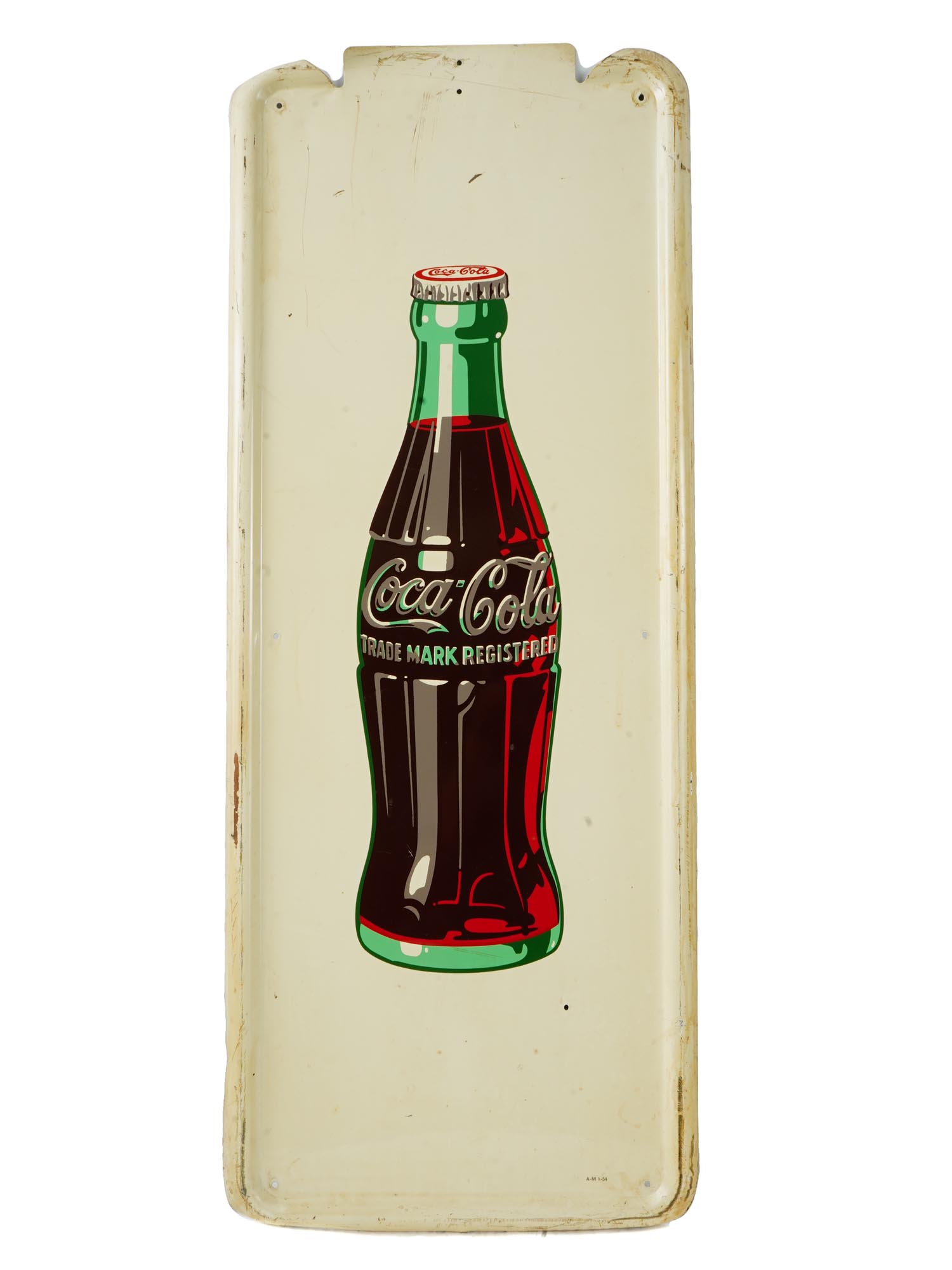 VINTAGE COCA COLA BOTTLE ADVERTISING TIN SIGN PIC-0