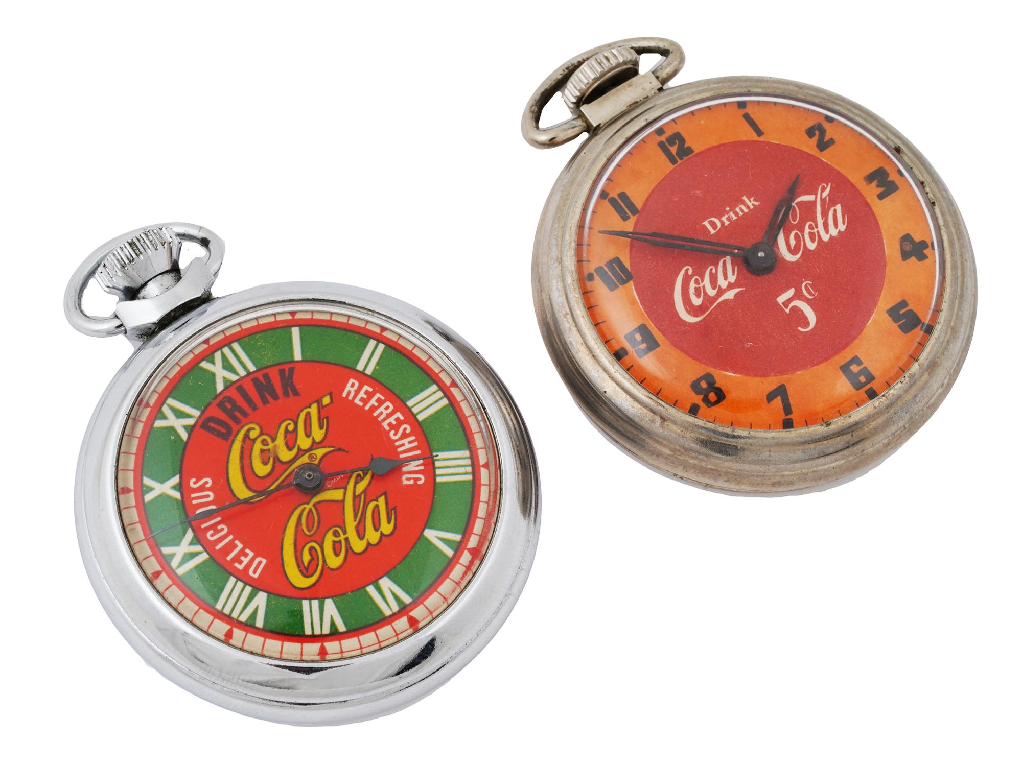 LOT OF TWO VINTAGE COCA COLA STOPWATCHES PIC-1