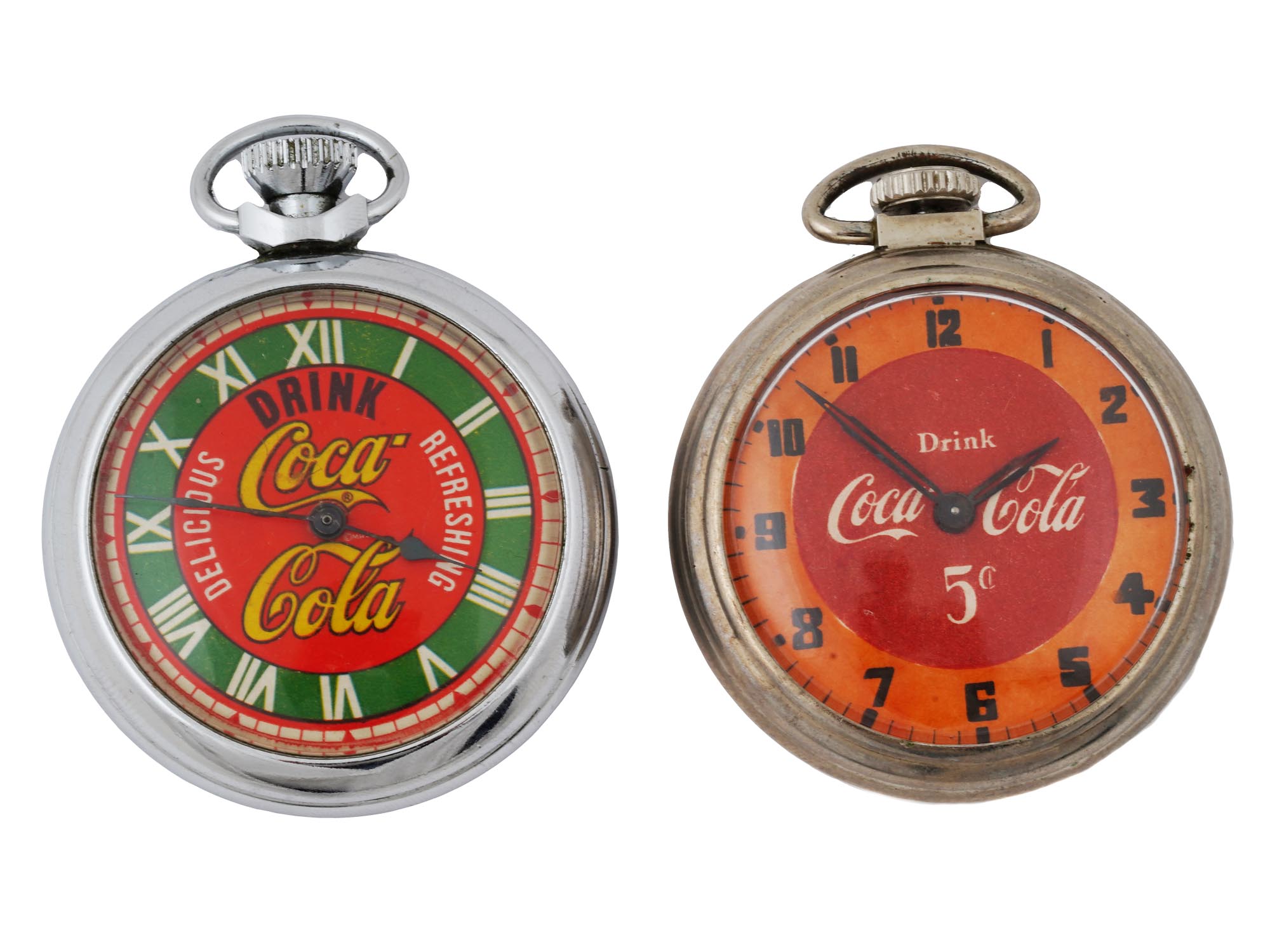 LOT OF TWO VINTAGE COCA COLA STOPWATCHES PIC-0