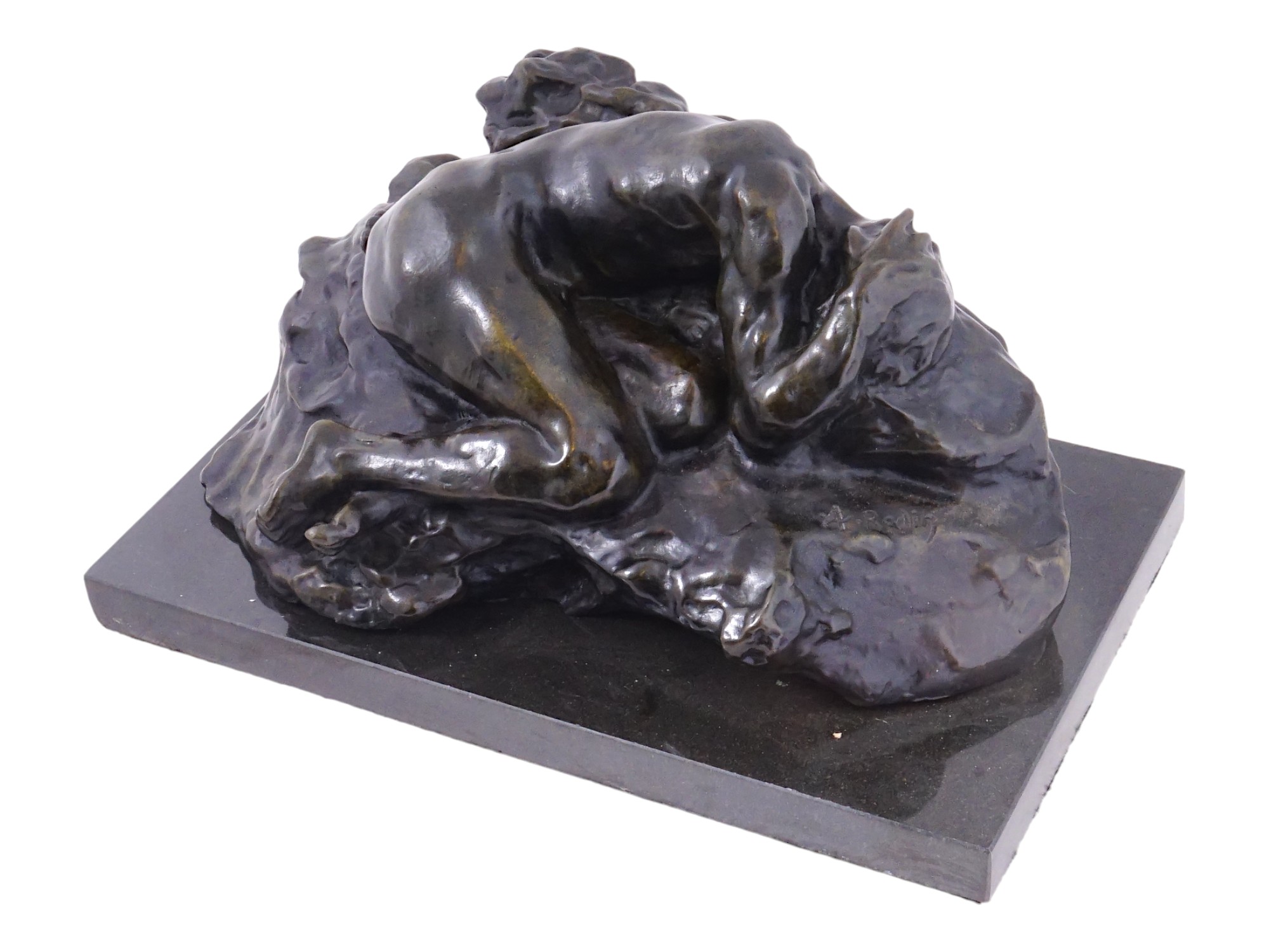 AFTER AUGUSTE RODIN FRENCH BRONZE SCULPTURE PIC-0