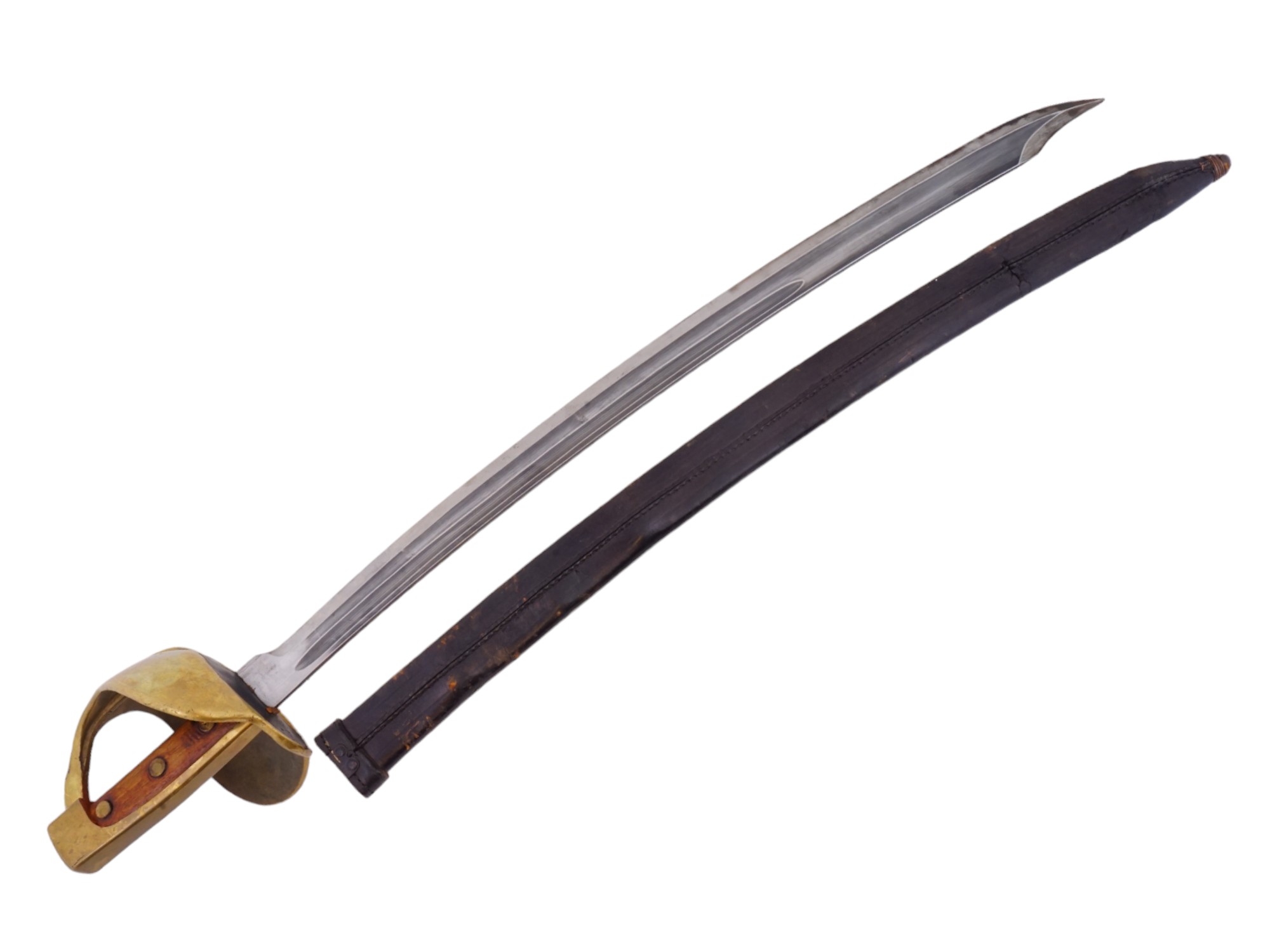 CUTLASS SABER 5617 WITH BRASS CLOSED GUARD PIC-1