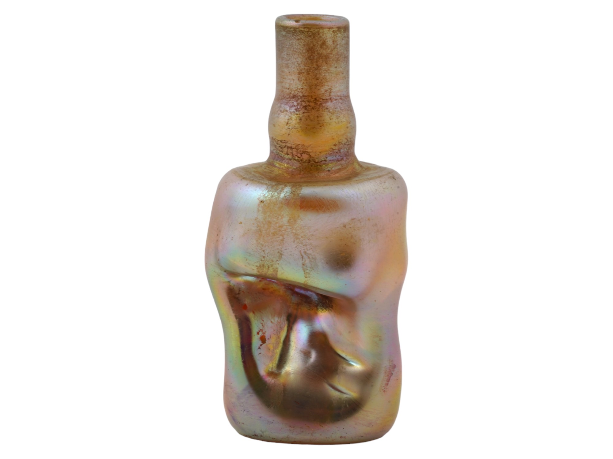 AFTER LCT TIFFANY FAVRILE MINIATURE GLASS VASE PIC-3