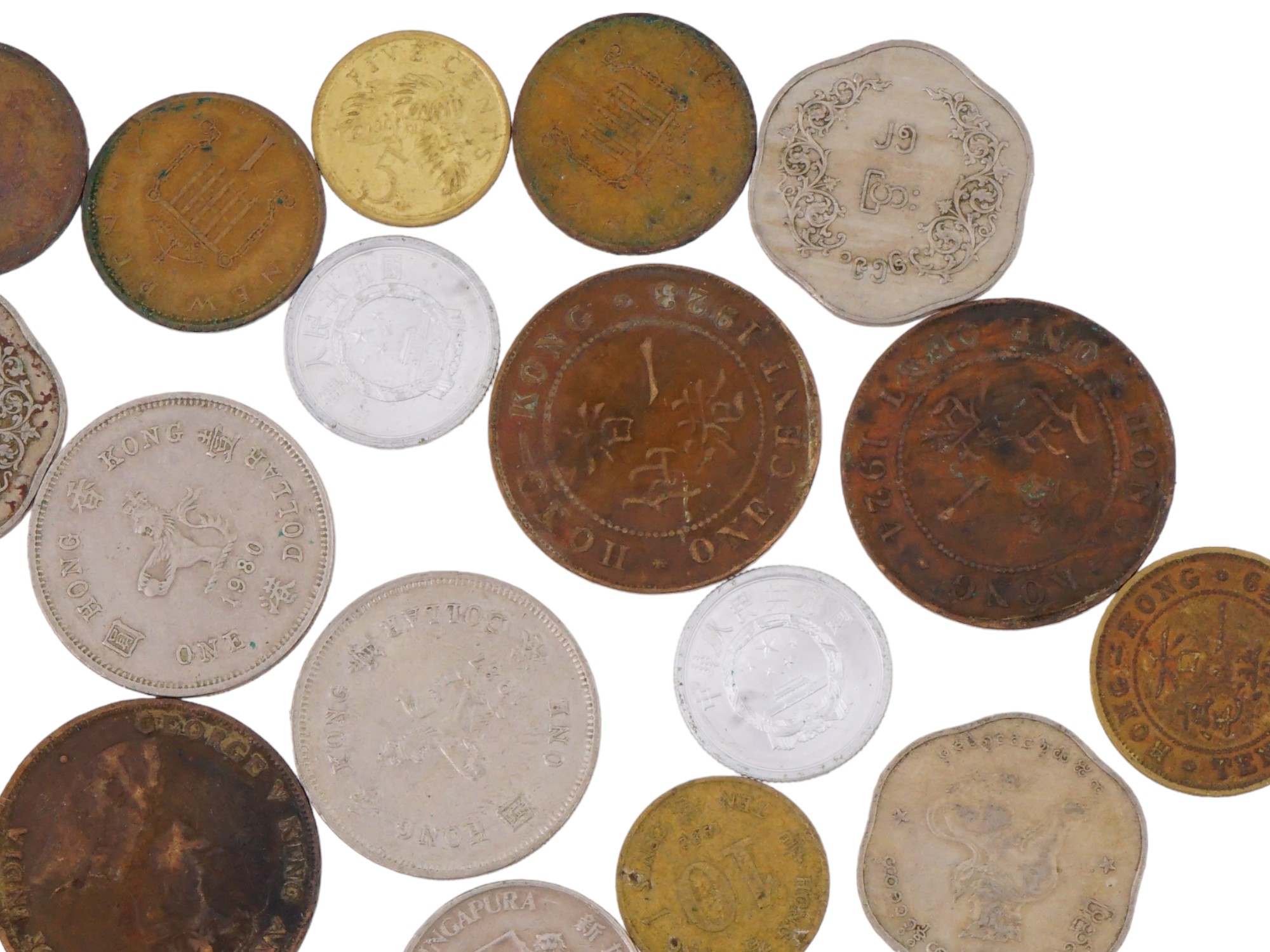 LARGE COLLECTION OF ANTIQUE AND VINTAGE ASIAN COINS PIC-7