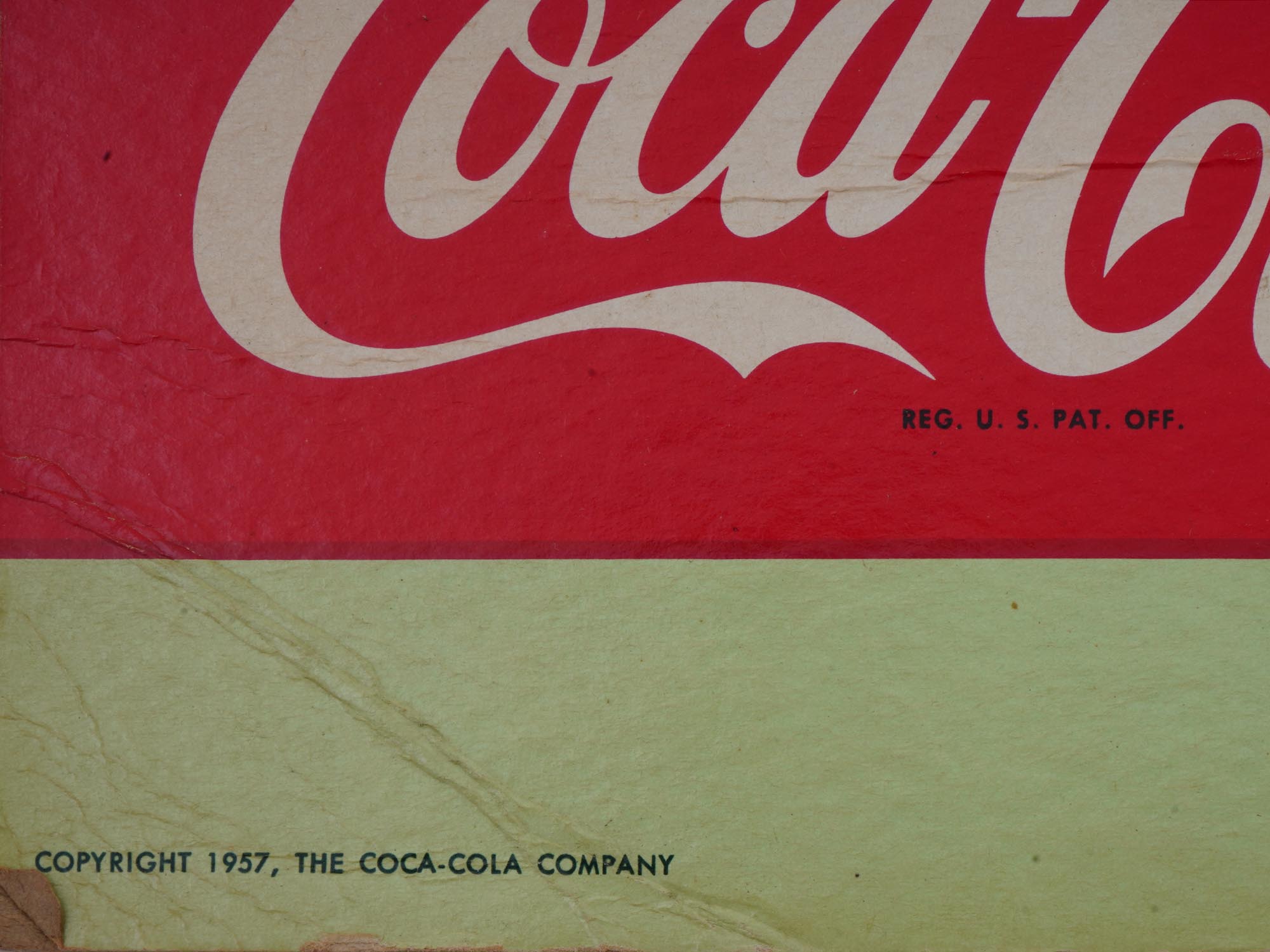VINTAGE ADS COCA COLA CARDBOARD AND TIN SIGNS PIC-4