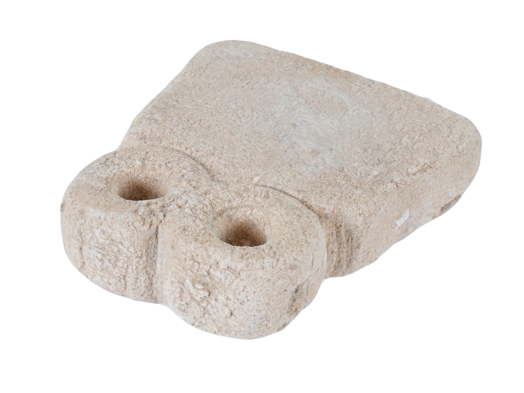 ANCIENT CARVED STONE EYE IDOL FIGURINE PIC-2