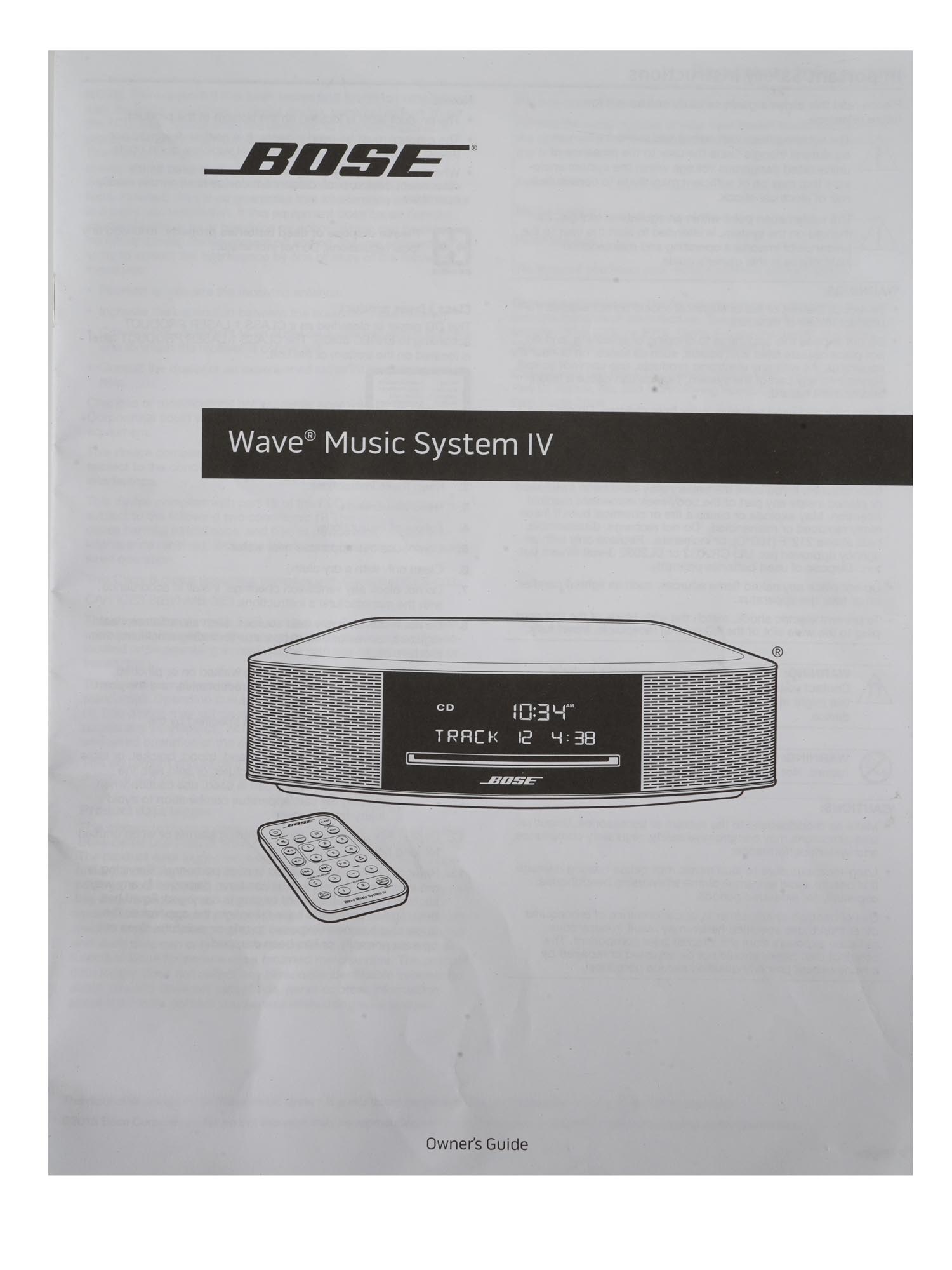 BOSE WAVE MUSIC SYSTEM III WITH WIRES AND PAPERS PIC-10