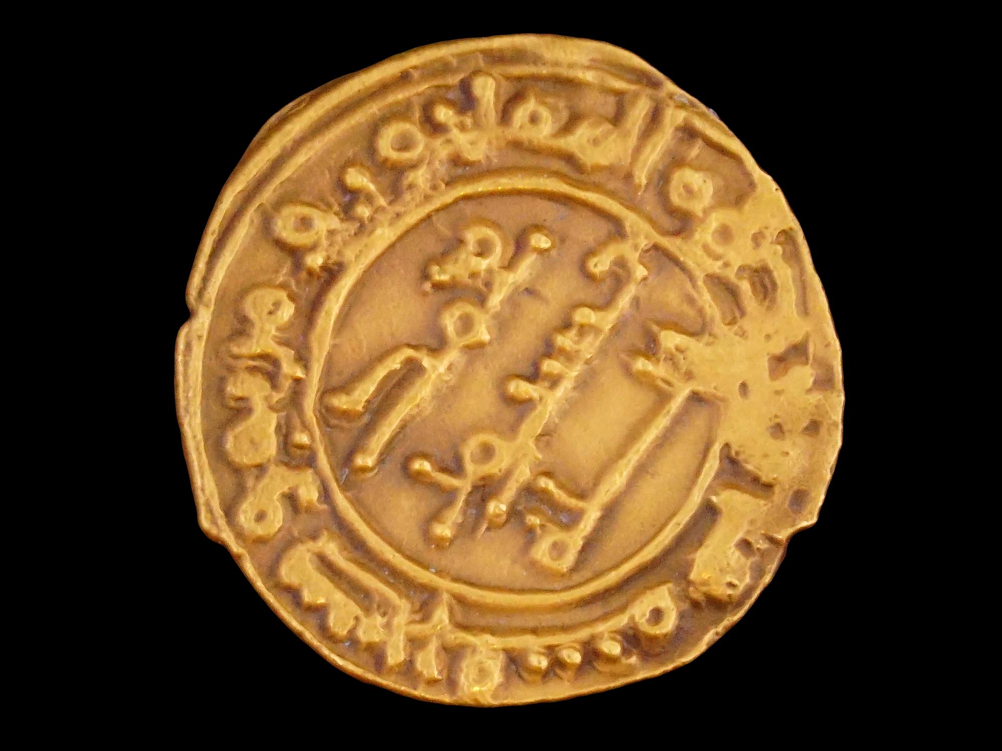 PERSIAN SAFFARID DYNASTY FRACTIONAL DINAR GOLD COIN PIC-0