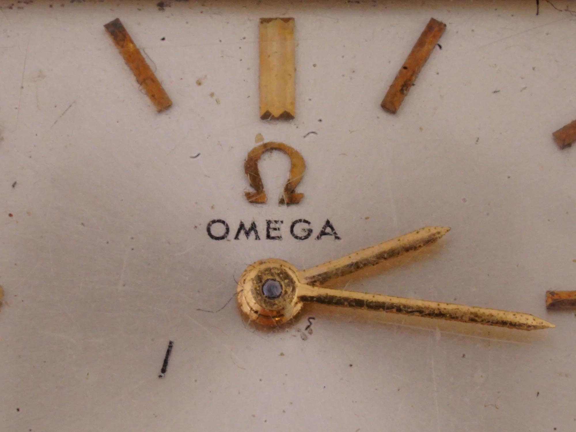 VINTAGE OMEGA WRIST WATCH WITH LEATHER BRACELET PIC-4