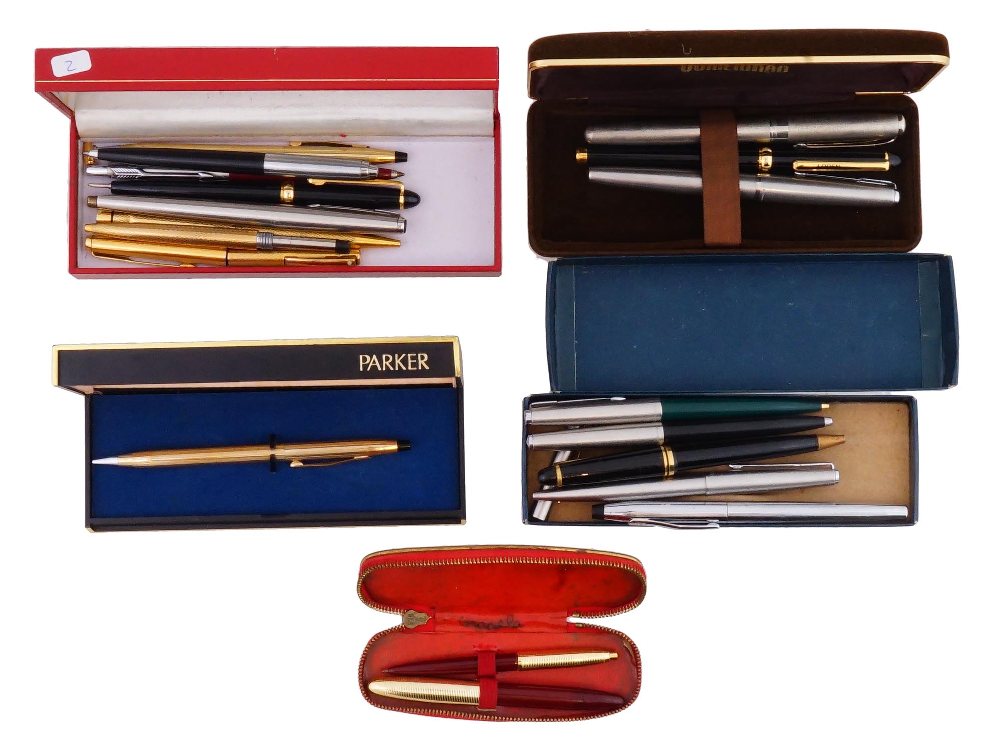 LARGE VINTAGE COLLECTION MECHANICAL AND BALL POINT PENS PIC-0