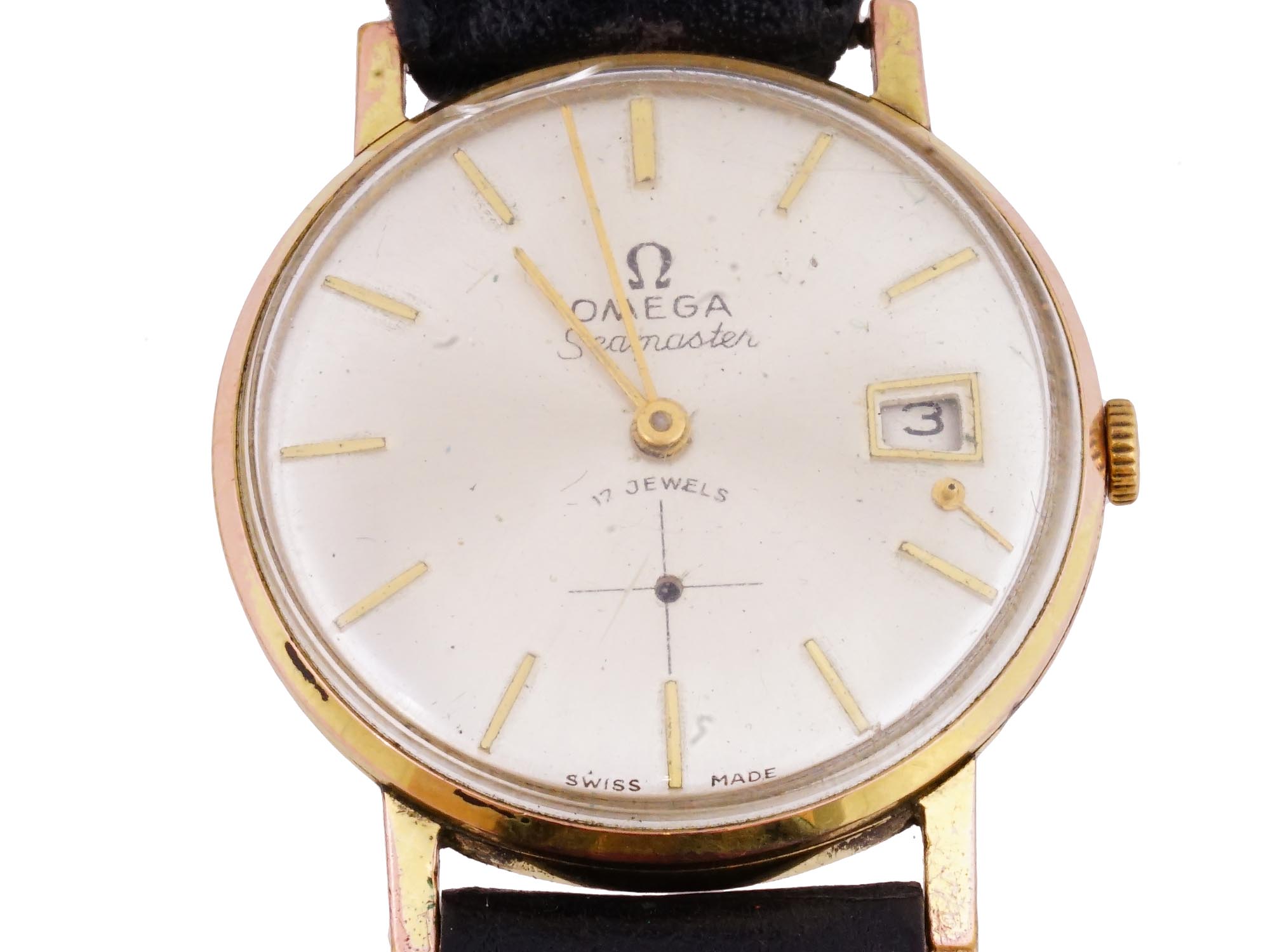 VINTAGE OMEGA SEAMASTER WATCH IN GOLD PLATED CASE PIC-2