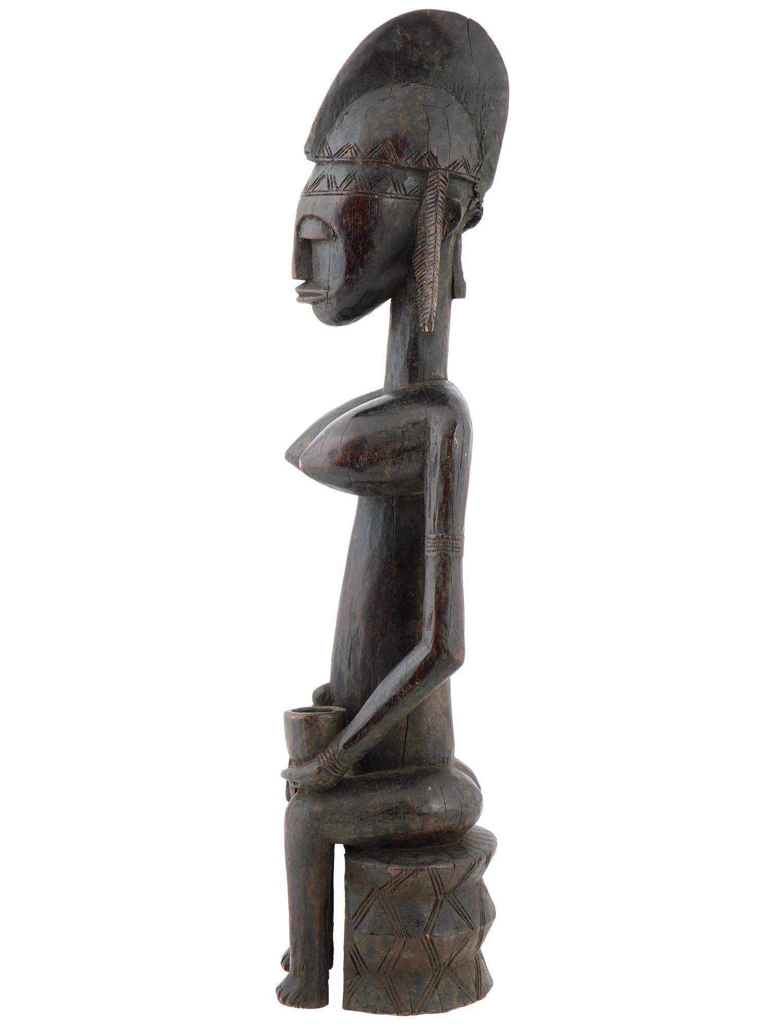 WEST AFRICAN SENEFU PEOPLE FUNERAL RITUAL FIGURE PIC-2