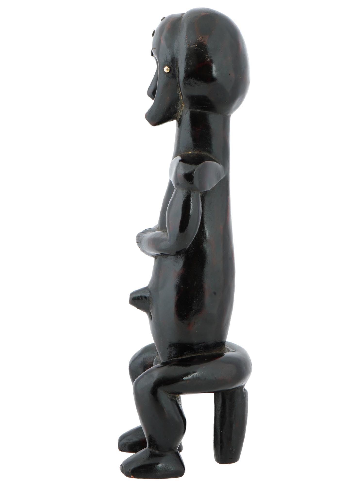 CENTRAL AFRICA GABON WOODEN FANG BYERI FIGURINE PIC-1