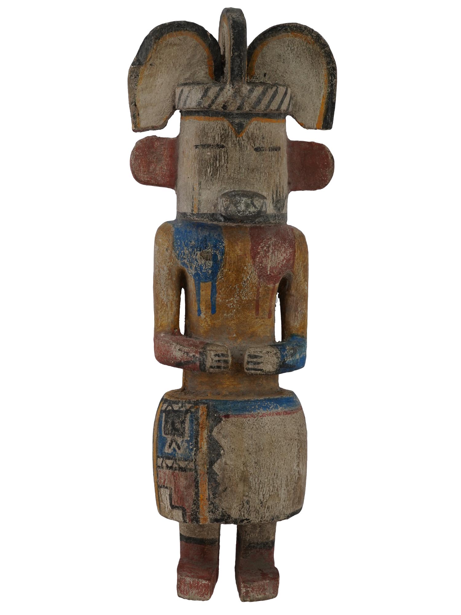 ANTIQUE NATIVE AMERICAN WOODEN HOPI KACHINA DOLL PIC-0