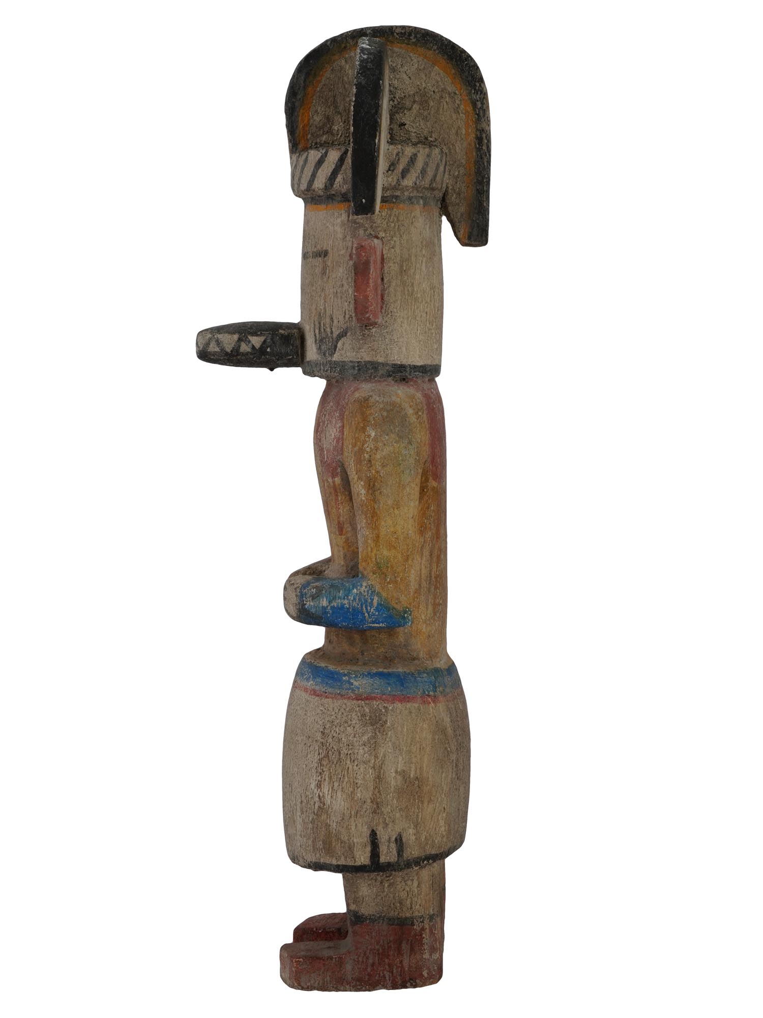 ANTIQUE NATIVE AMERICAN WOODEN HOPI KACHINA DOLL PIC-2