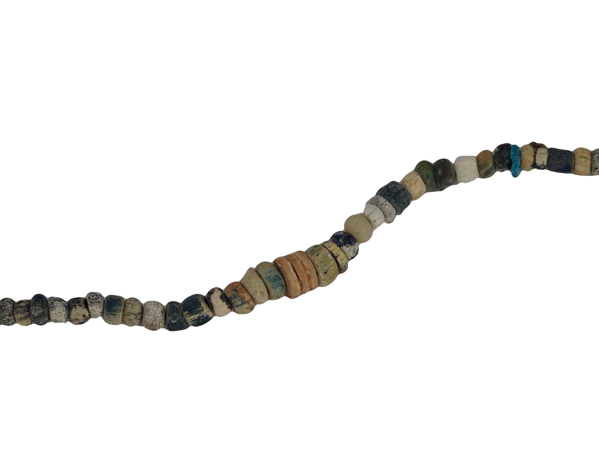 ANCIENT ROMAN GLASS AND STONE BEADS NECKLACES PIC-1