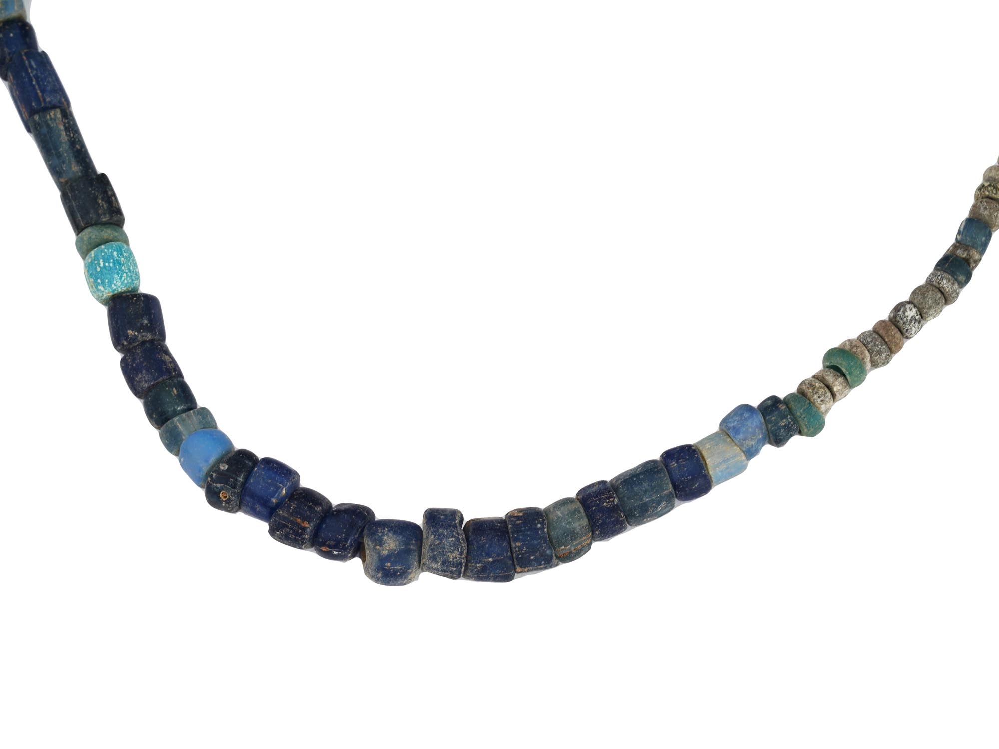 ANCIENT ROMAN GLASS AND STONE BEADS NECKLACES PIC-2