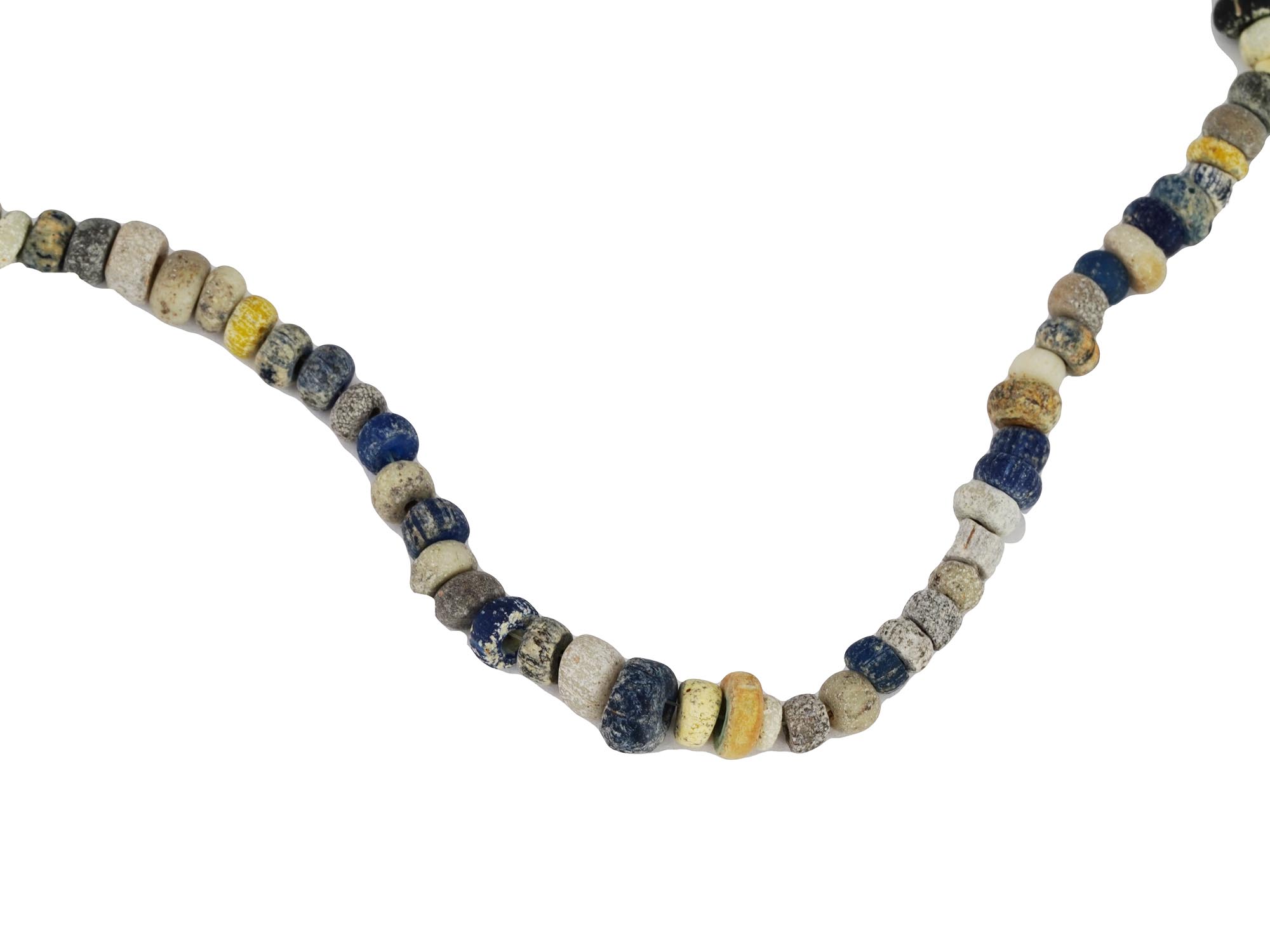 ANCIENT ROMAN GLASS AND STONE BEADS NECKLACES PIC-3