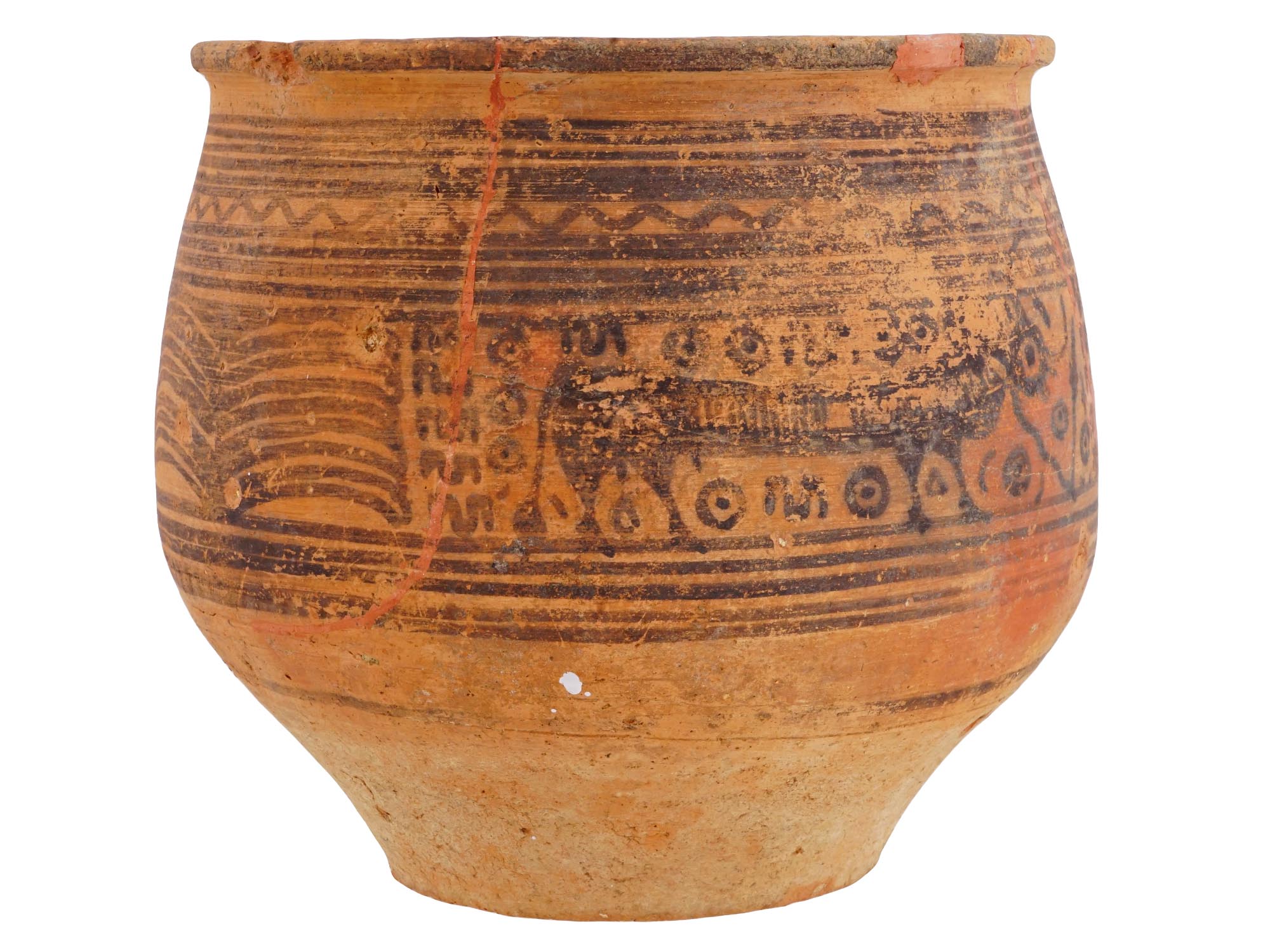 LARGE ANCIENT HARAPPAN POTTERY VASE FROM INDUS VALLEY PIC-2