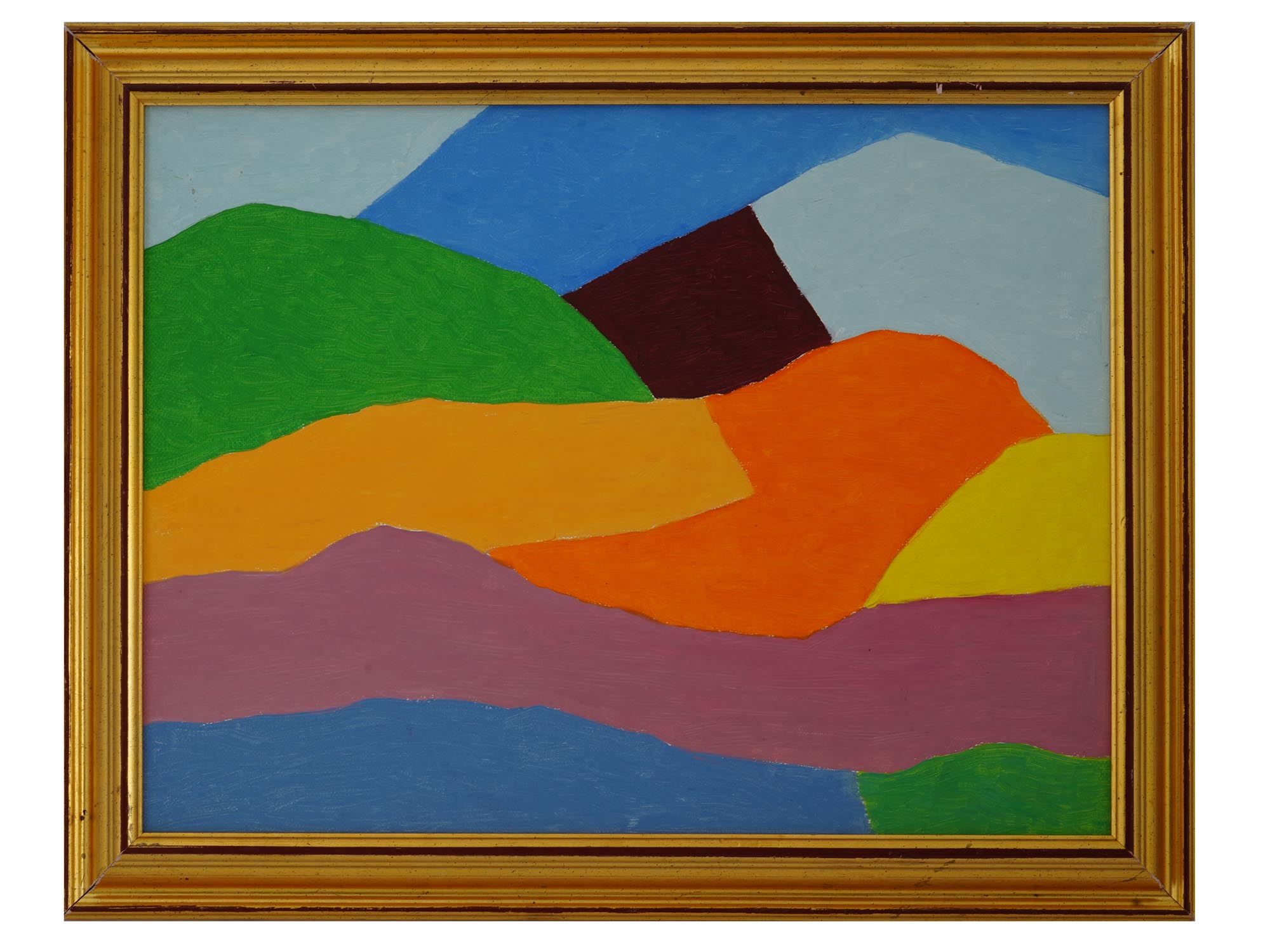 AFTER ETEL ADNAN ARAB AMERICAN ABSTRACT PAINTING PIC-0