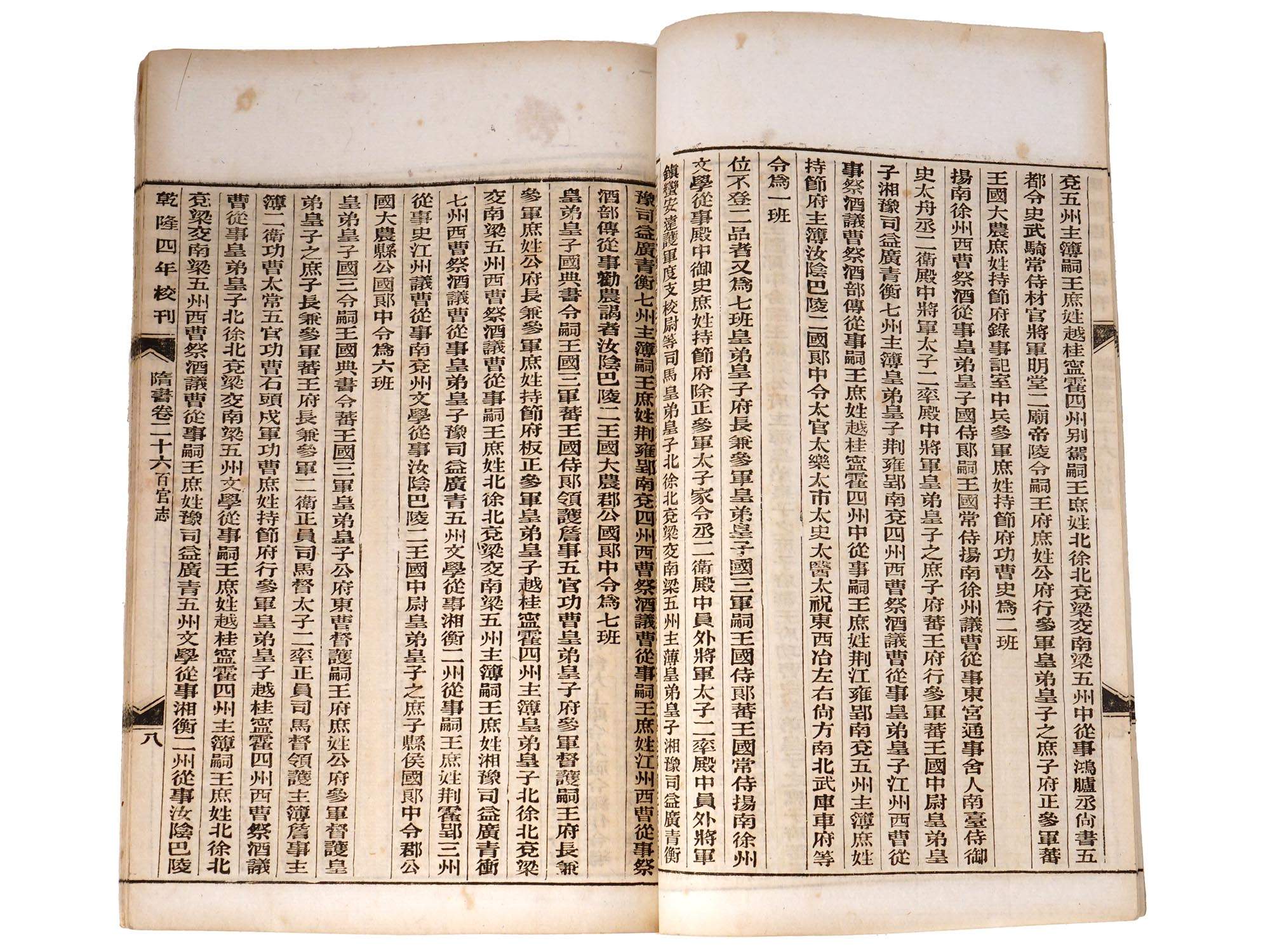 ANTIQUE CHINESE HISTORICAL BOOKS SUI DYNASTY PIC-7