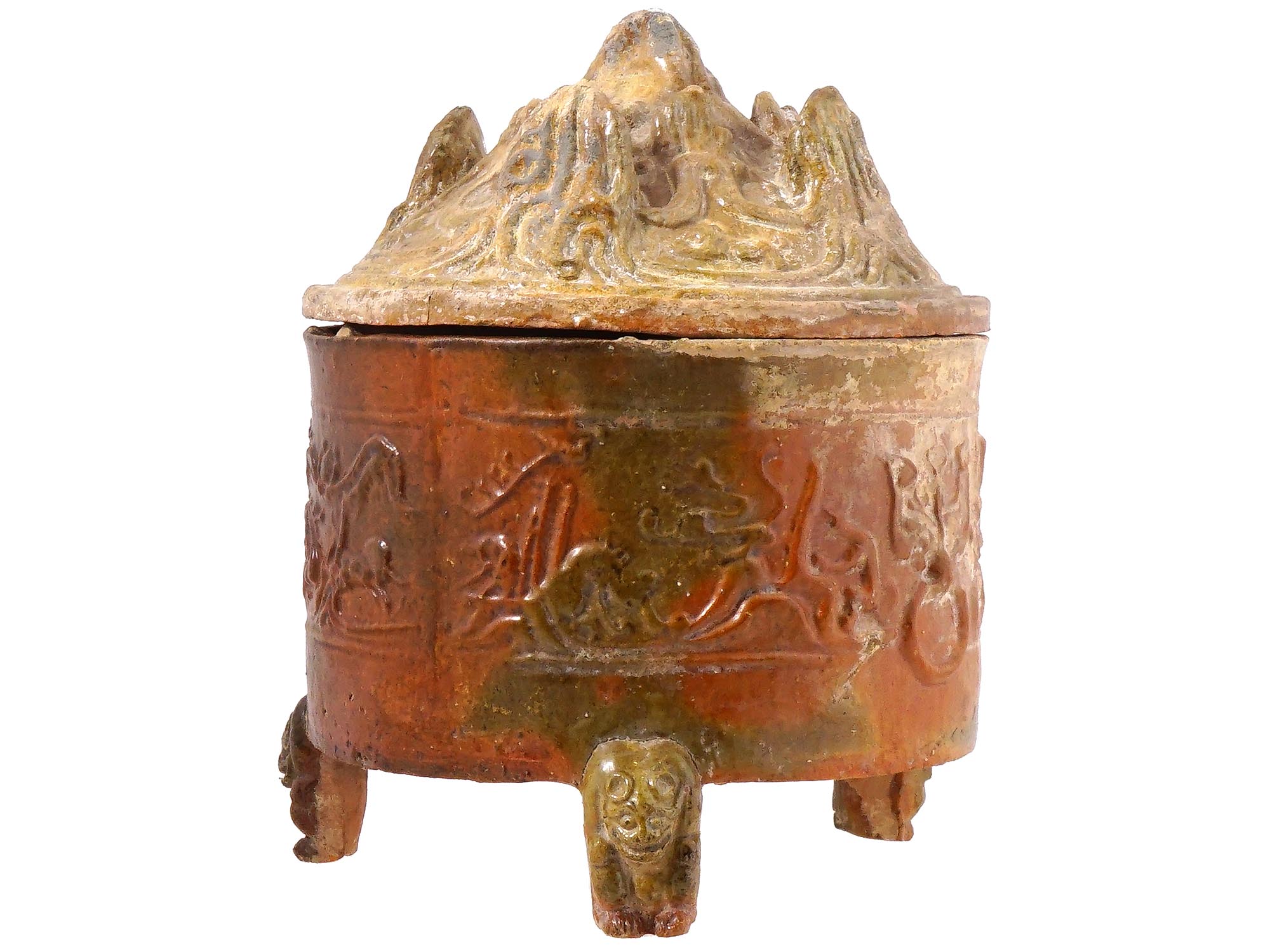 ANCIENT HAN DYNASTY CHINESE TERRACOTTA VESSEL PIC-2