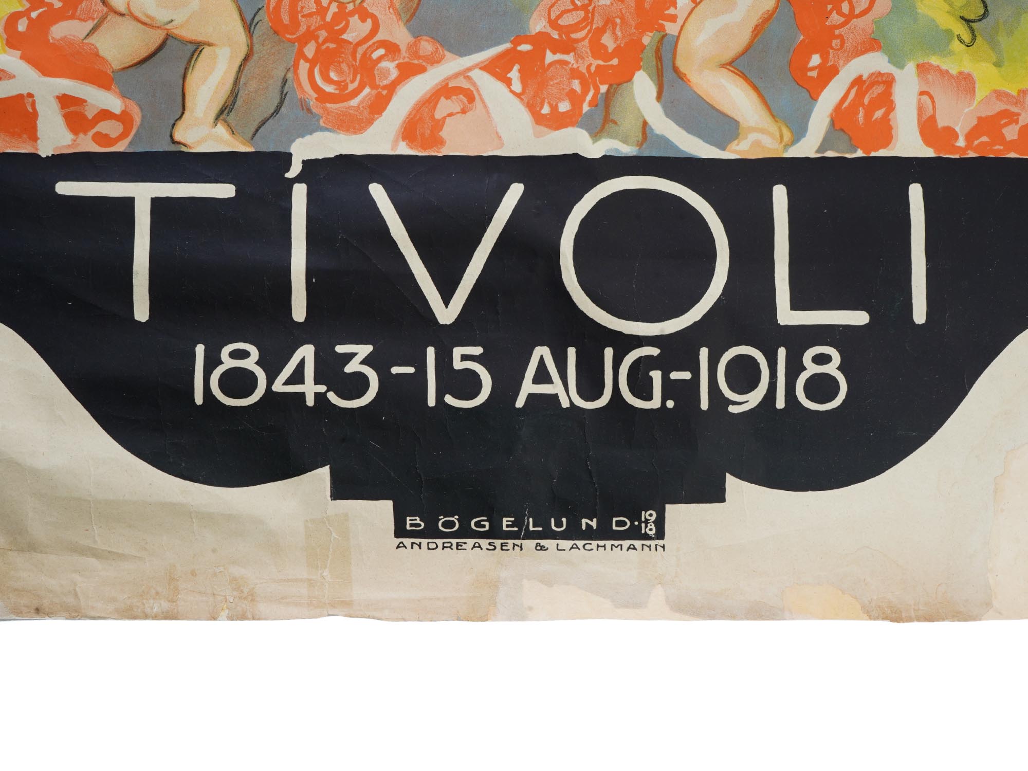 1918 DANISH POSTER TIVOLI GARDENS THOR BOGELUND JENSEN PIC-2